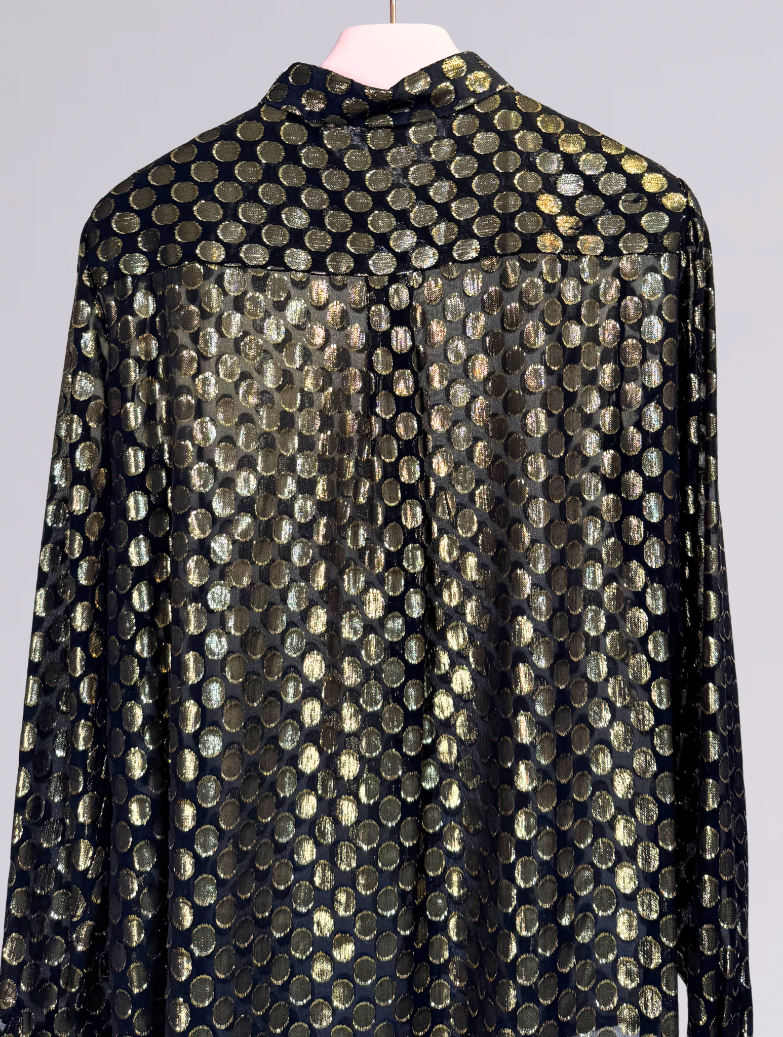 Camicia nera lurex 