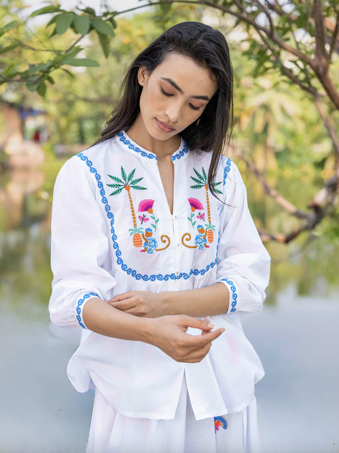 Blusa Catnep bianca 