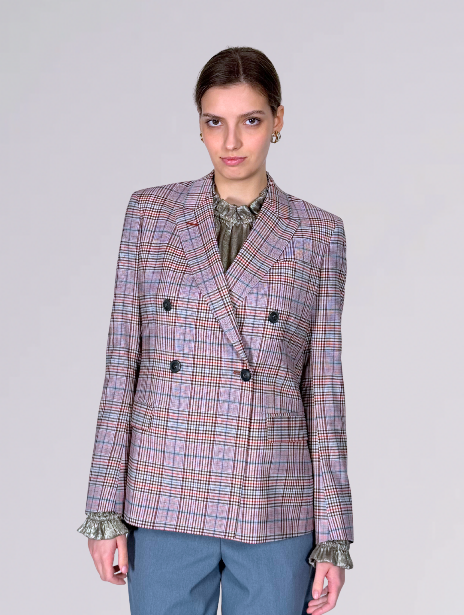 Blazer doppiopetto BICE 33035MULTI ROSA QUELLEDUE