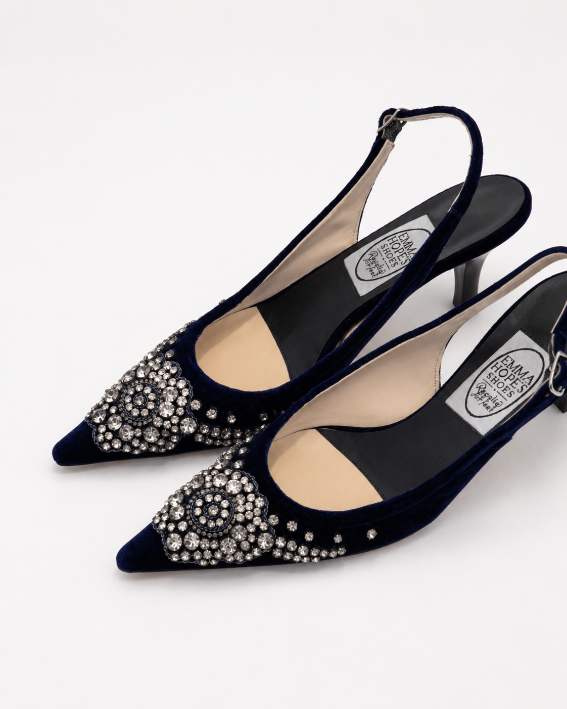 Slingback Diadema in velluto 