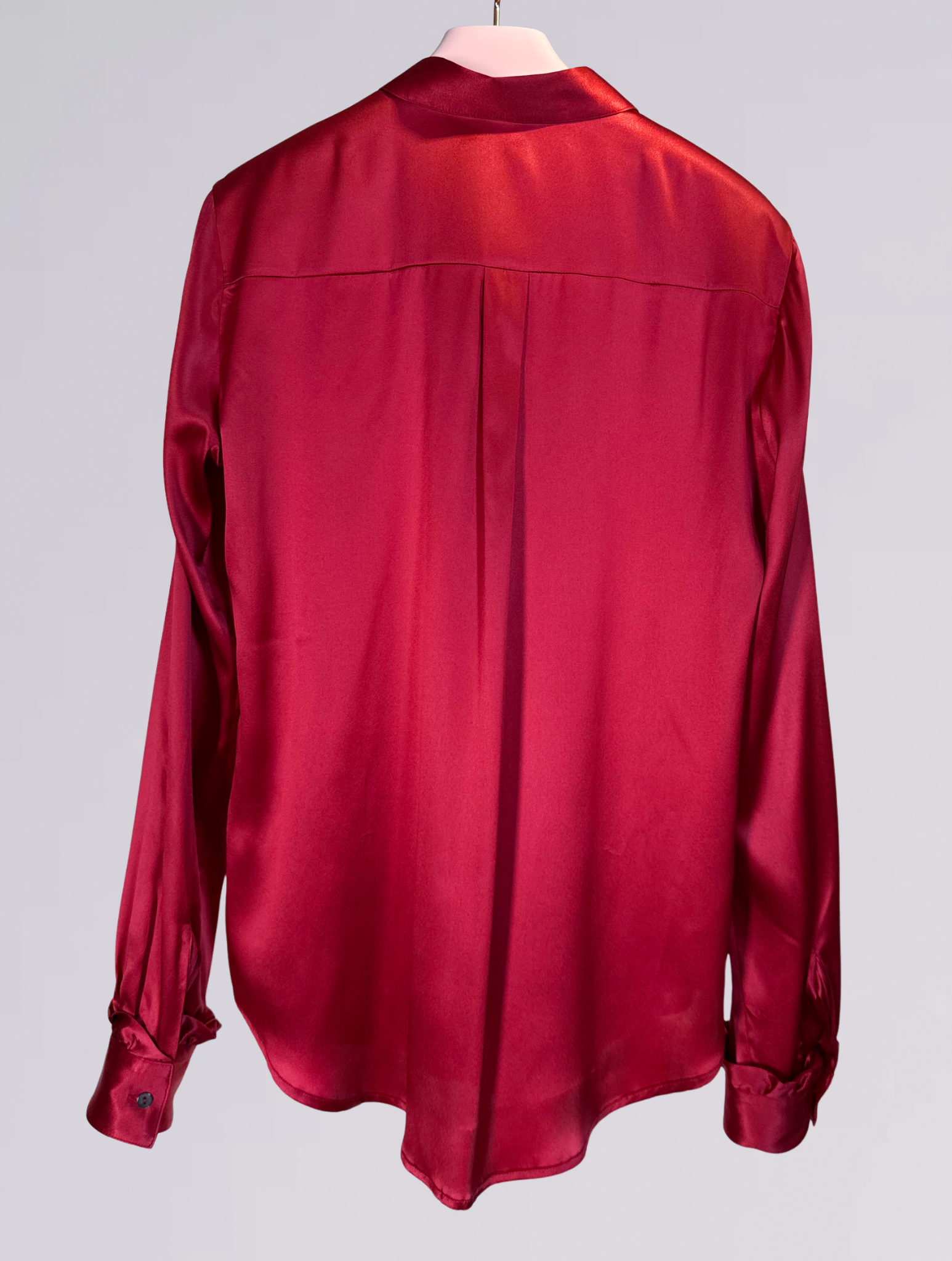 Camicia di seta  rossa 