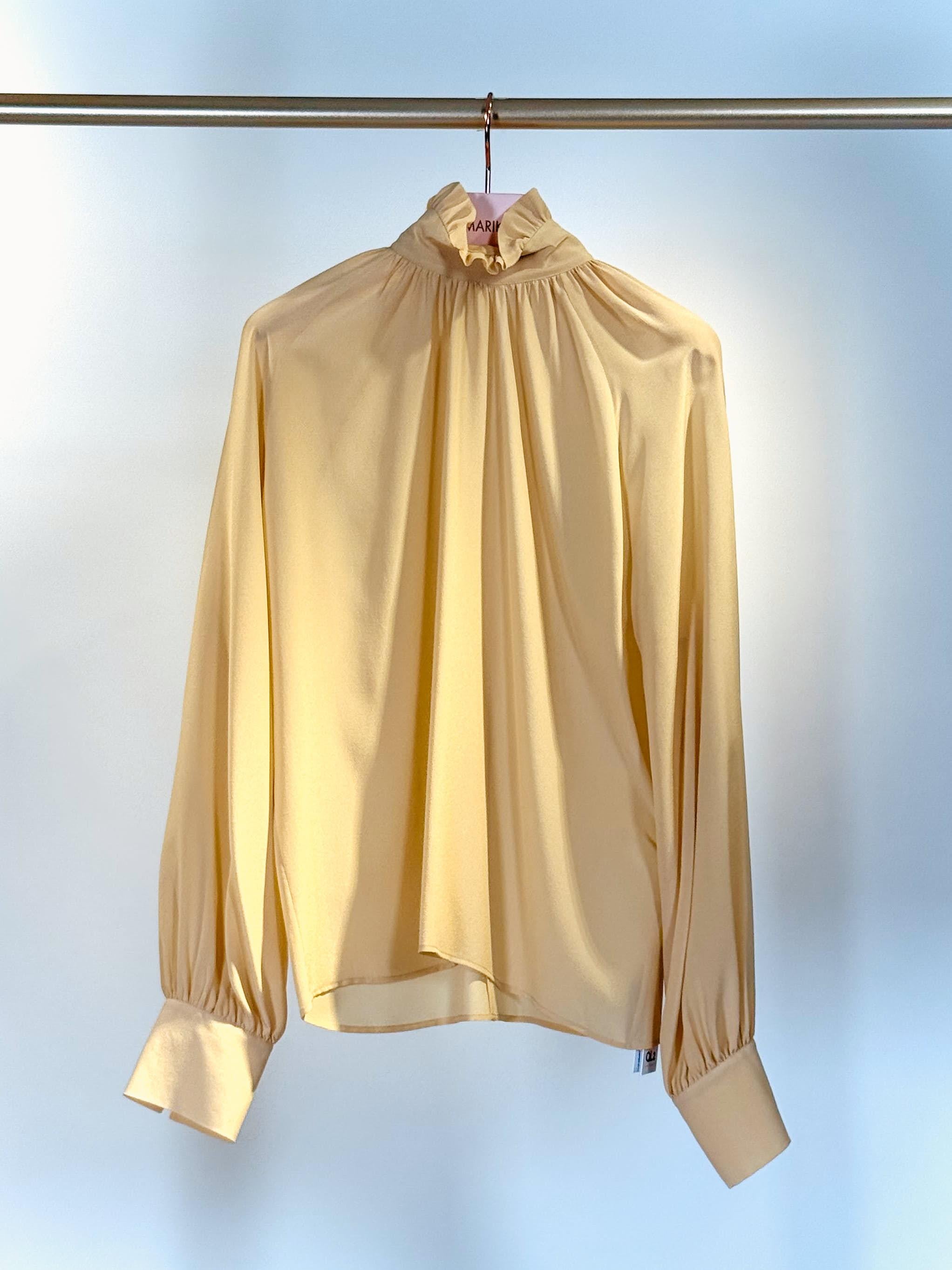 Camicia collo rouches VITTORIAGIALLA QUELLEDUE