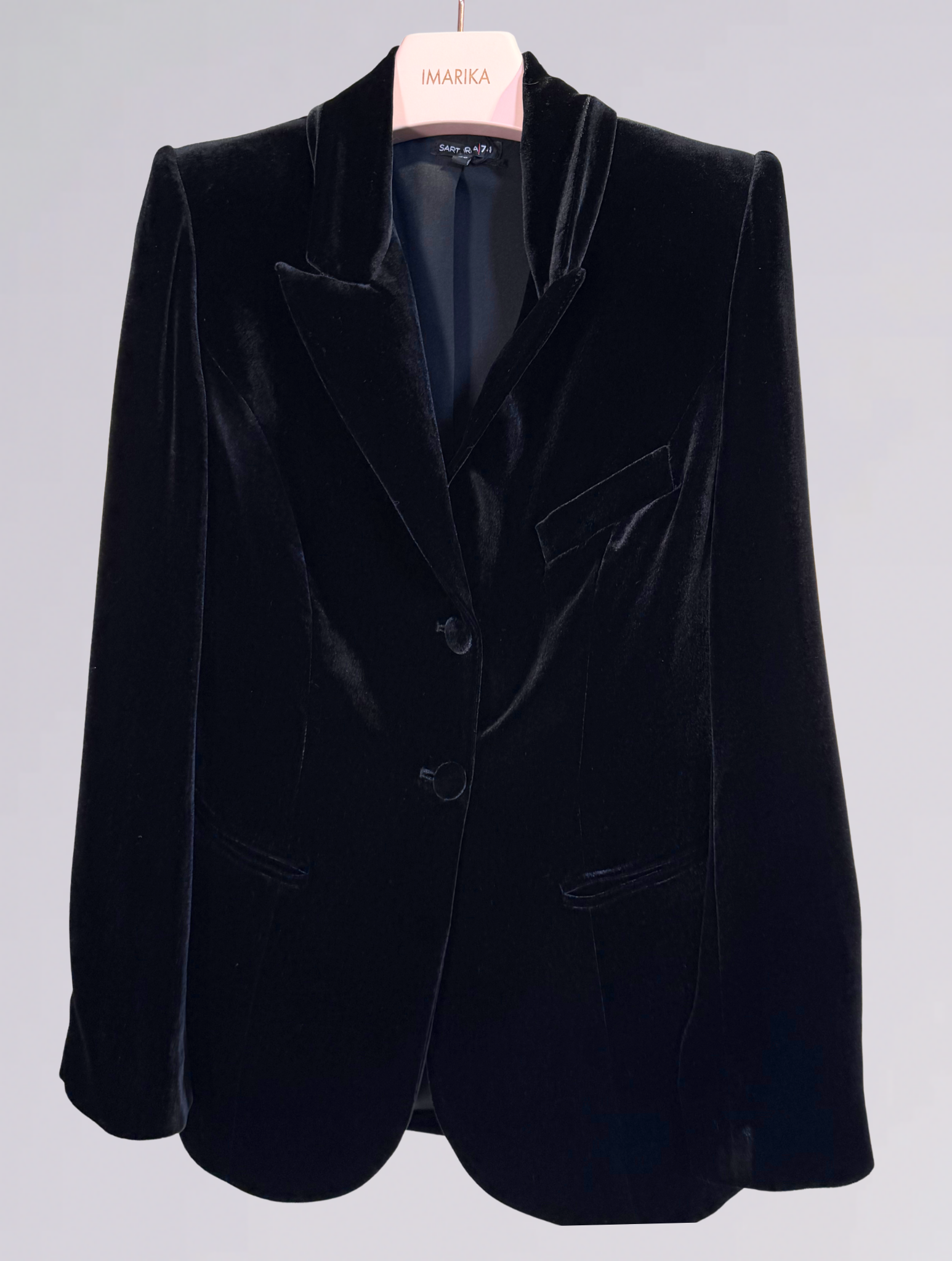 Blazer in velluto JK 1904-VVELVET NERO Sartoria 74