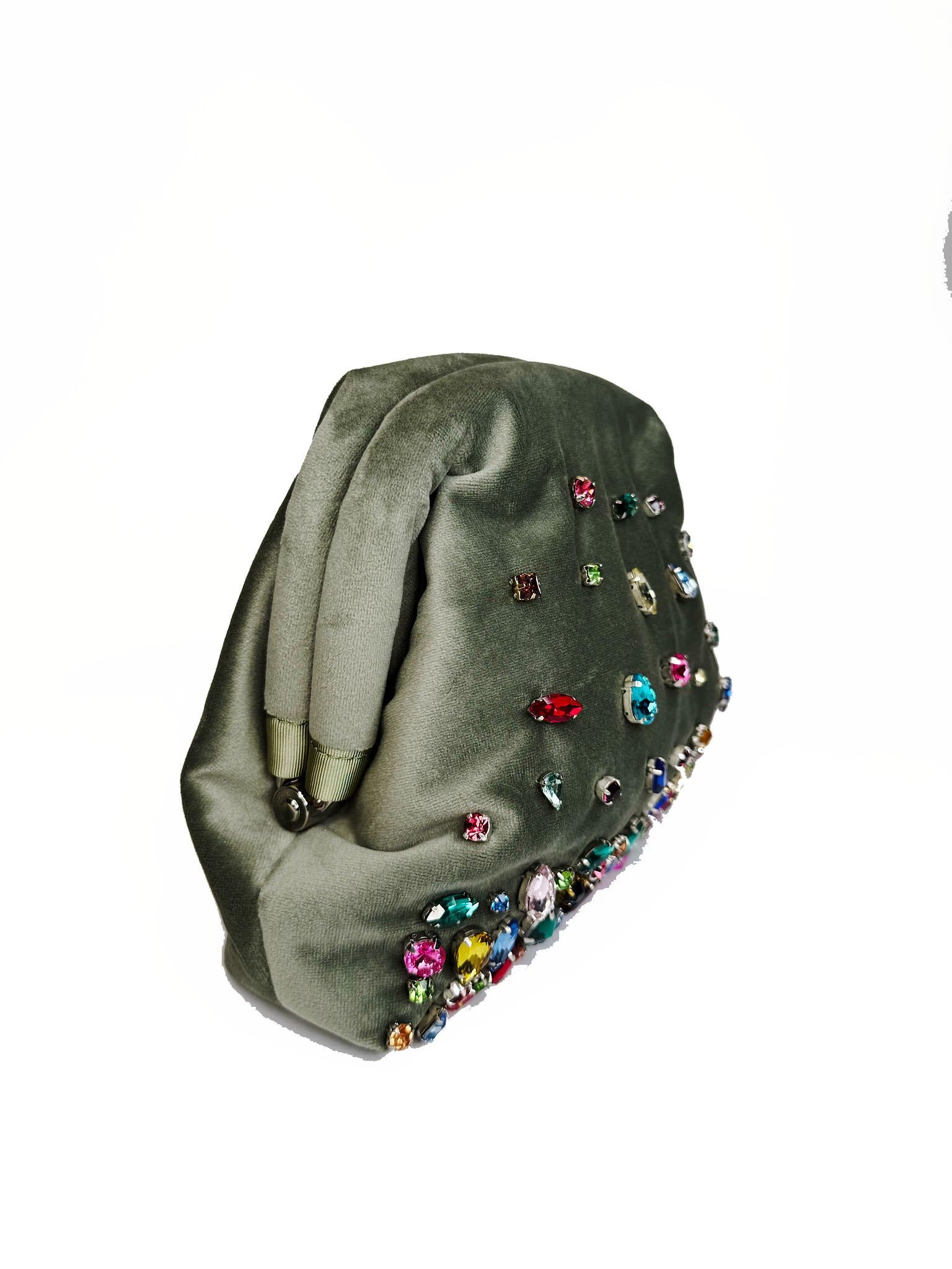 Clutch pepita PEPITASTRASS GRIGIO MARIA La rosa