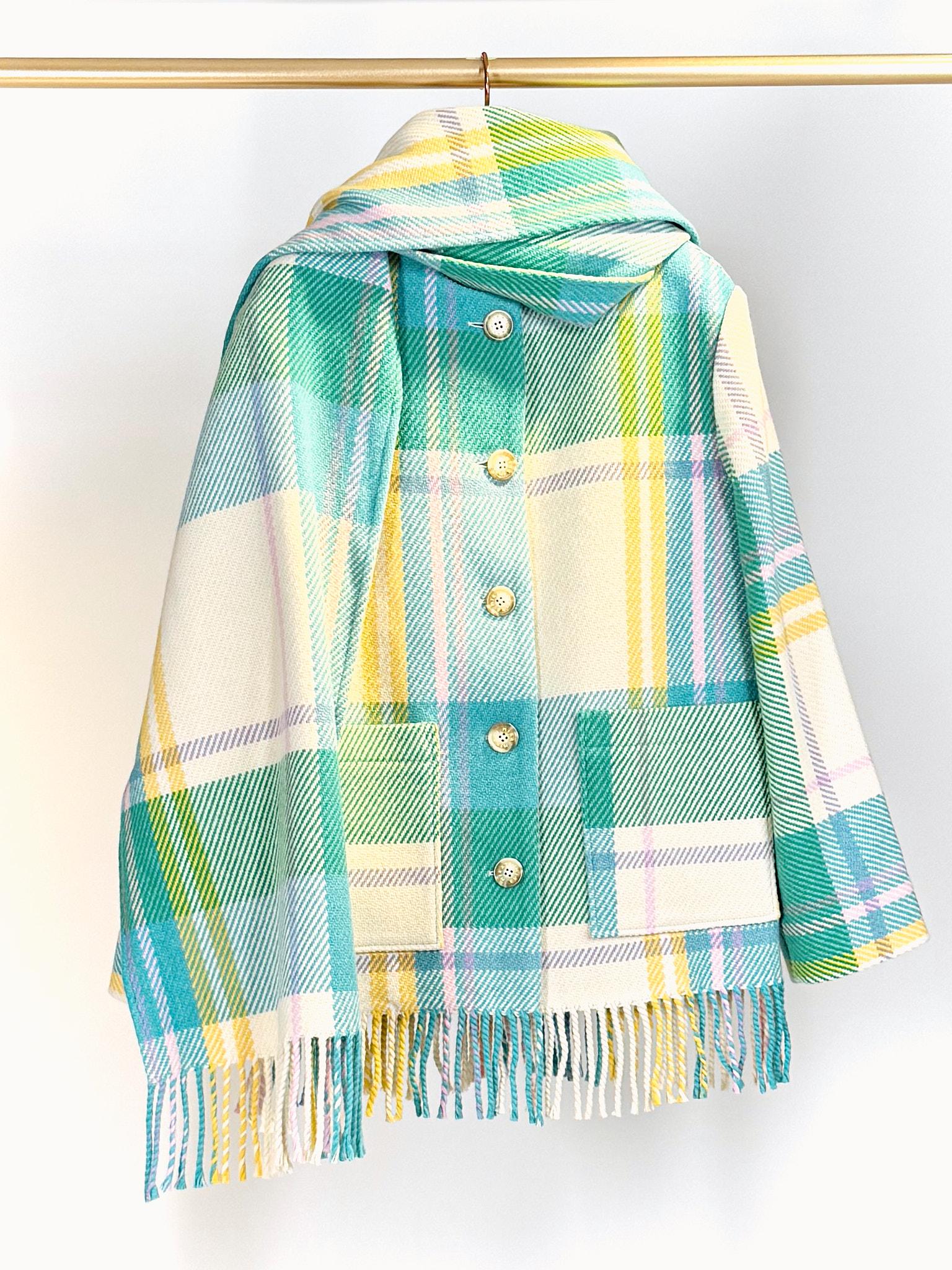 Giacca corta di lana COA019ACHECK MULTI MIRA MIKATI