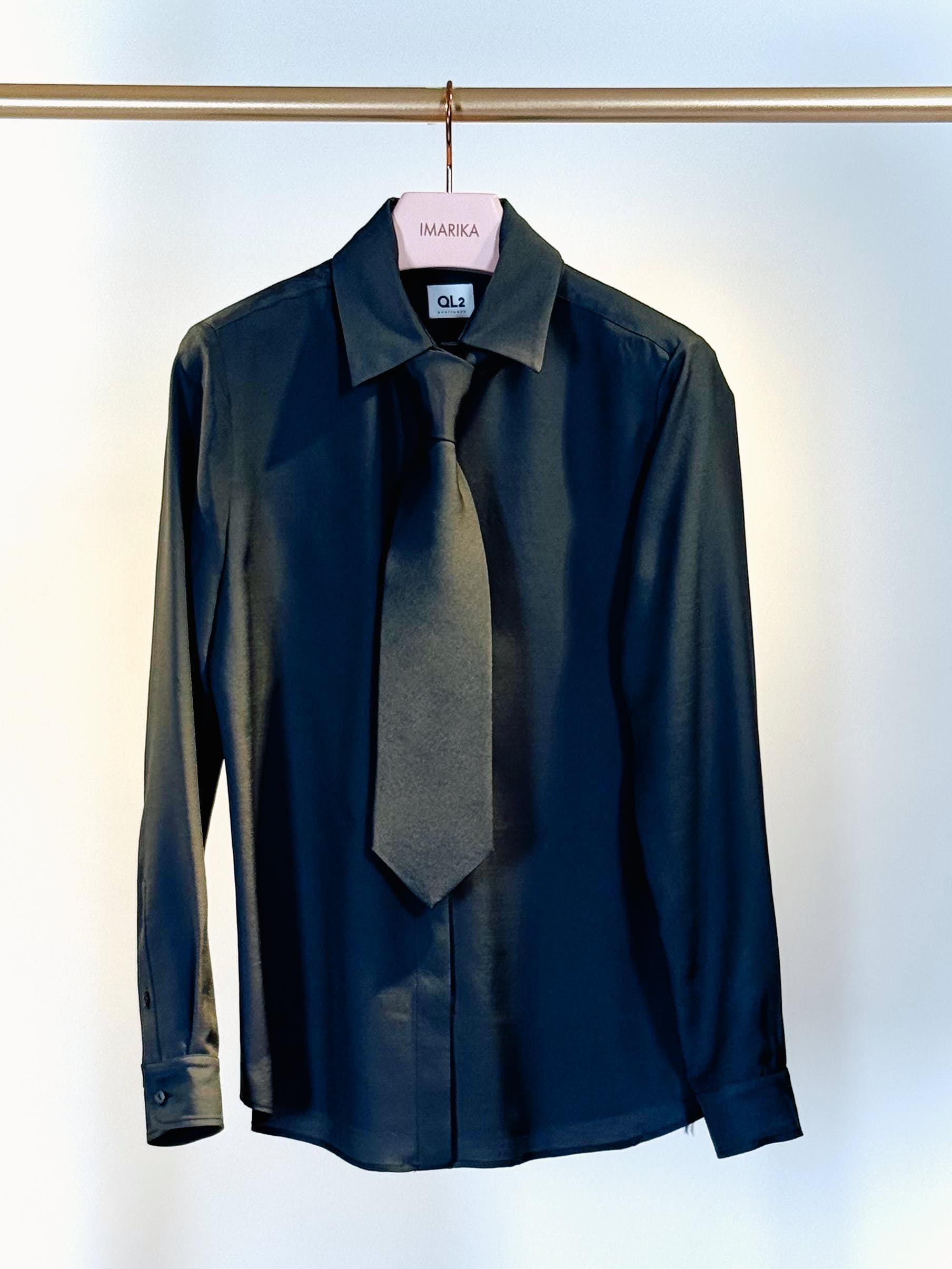 Camicia cravatta GIULIETTAGRIGIO QUELLEDUE