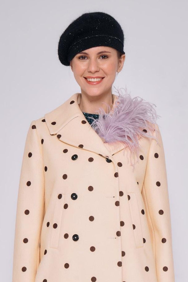 Cintura con nastro e piume lilla 62110PIUME LILLA ODEEH