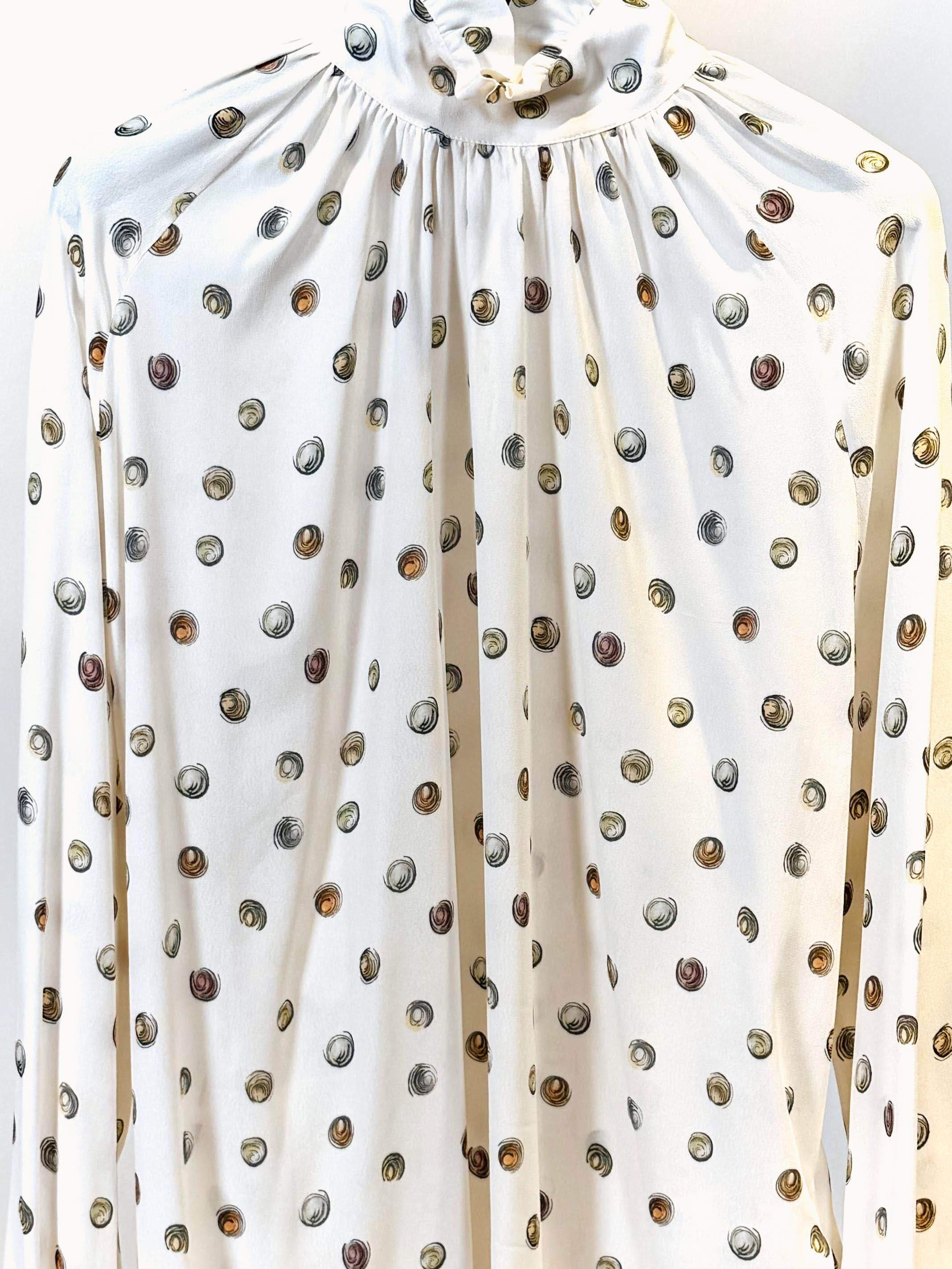 Camicia collocon rouches VITTORIAPOIS BIANCA QUELLEDUE