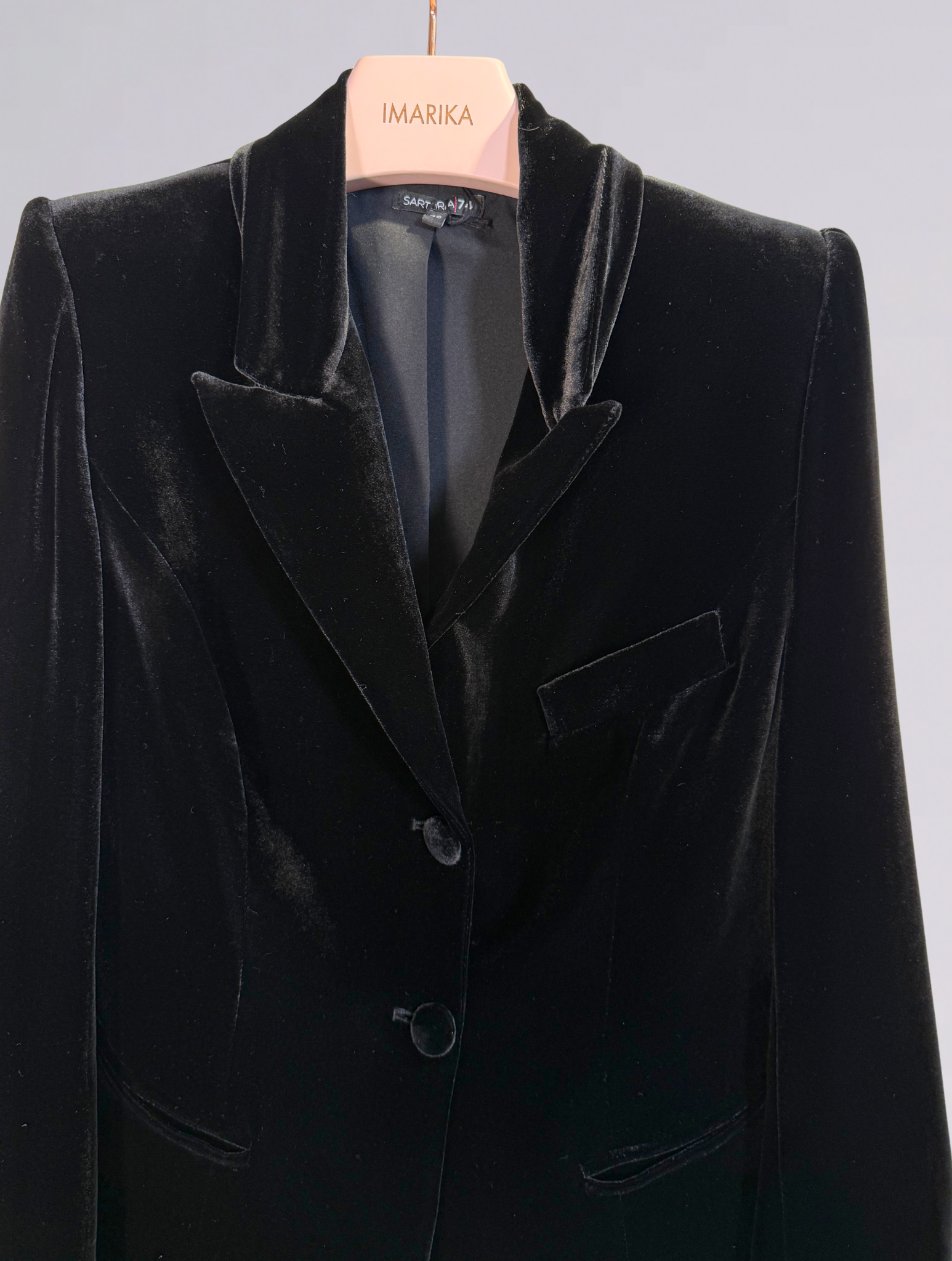 Blazer in velluto JK 1904-VVELVET NERO Sartoria 74