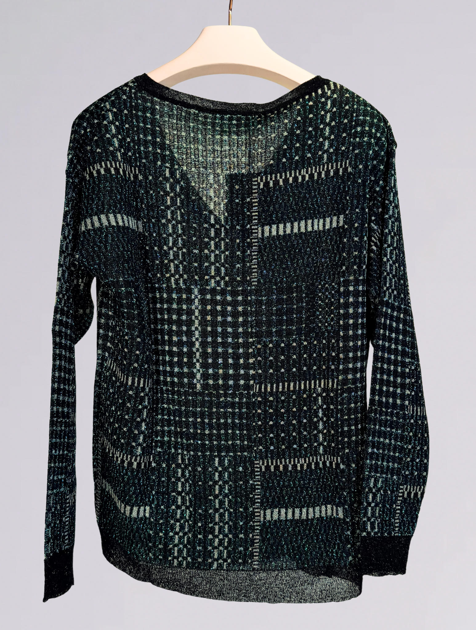 Maglia lurex K LUJO PATCHWORKMULTI AZZURRO siyu