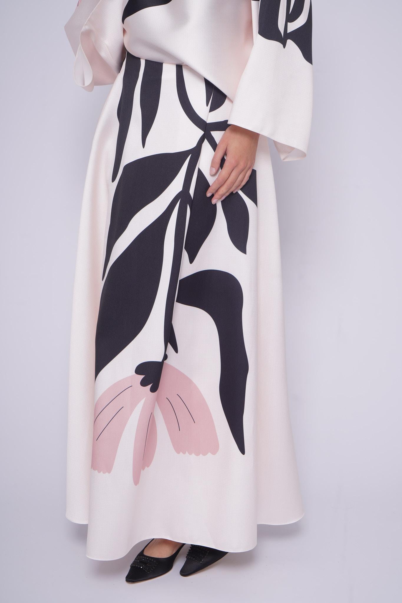 Gonna taffeta BN166FIORE ROSA Co.Go