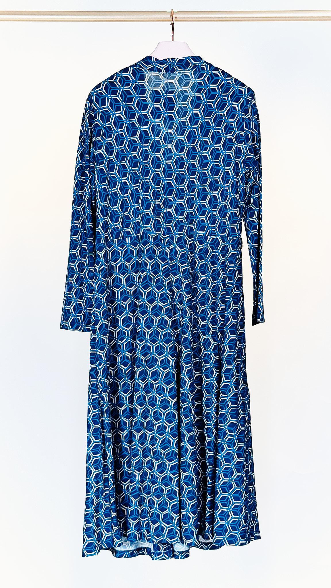 Abito in maglia DUAL PLUS 1119BLU BEIGE siyu