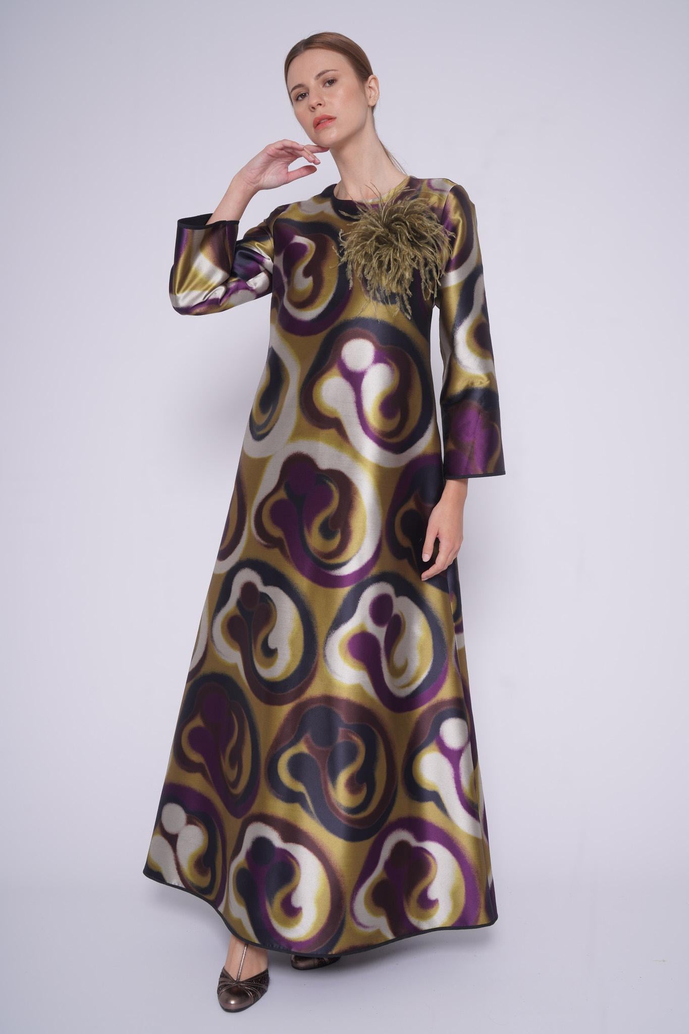 Abito elegante 32162LUNGO MULTI ODEEH