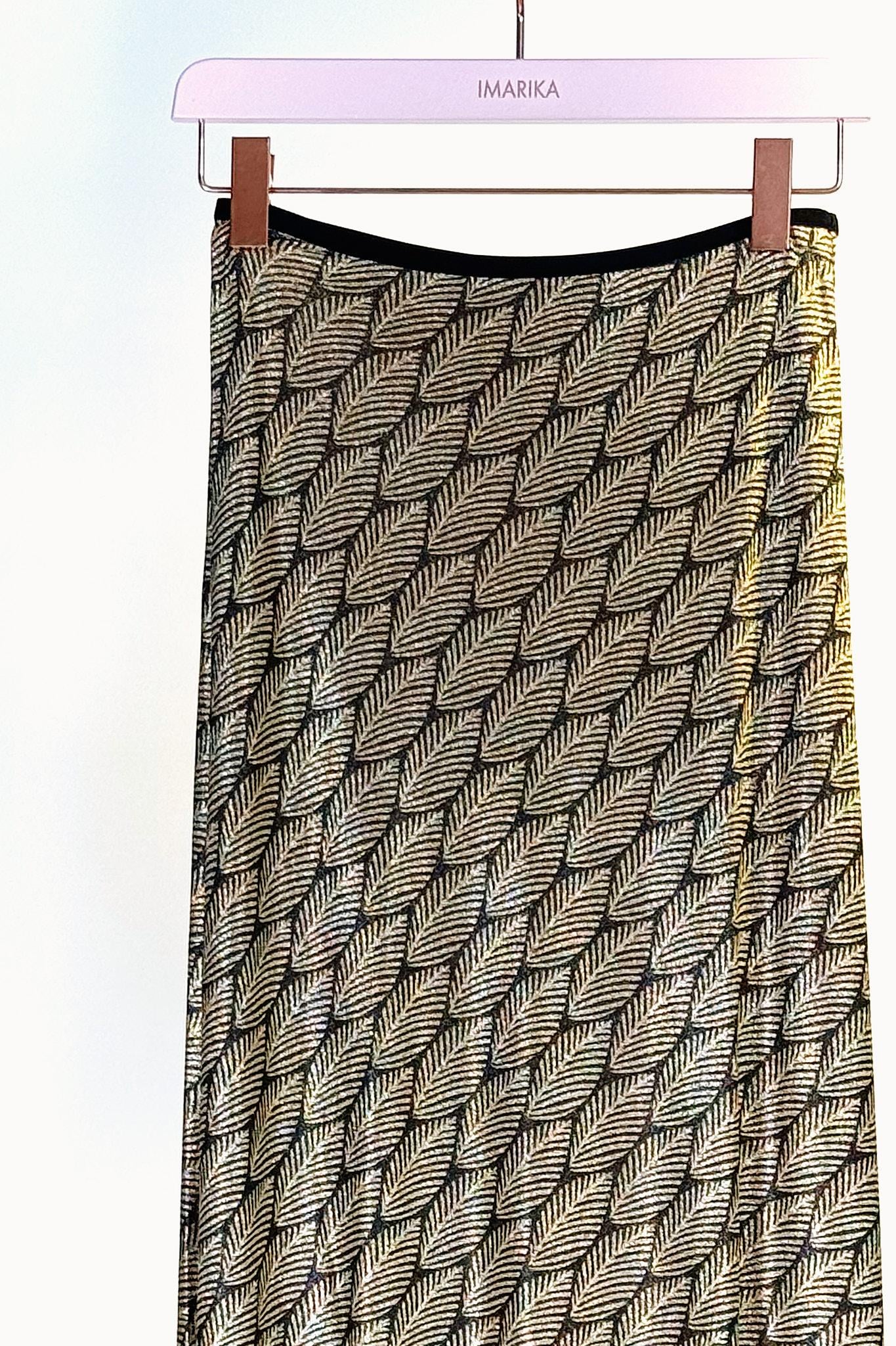 Gonna lurex POE LUREX 11GRIGIO ORO siyu