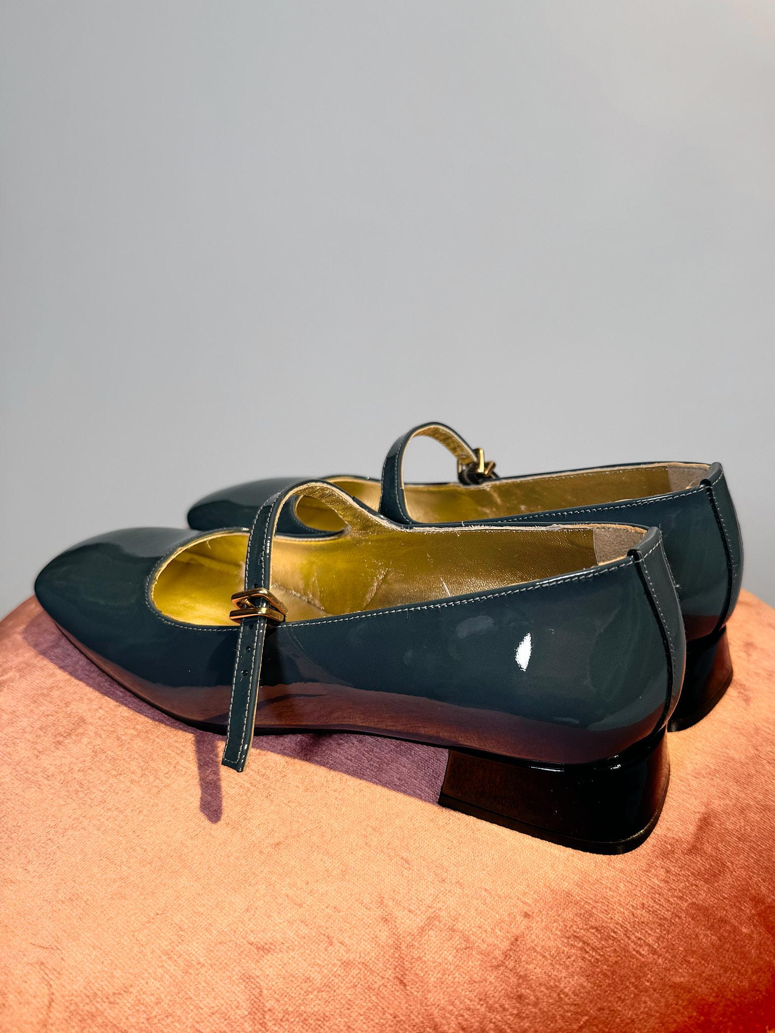 Mary Jane in vernice carta da zucchero E102 10VERNICE BASSA GRIGIO KALIA