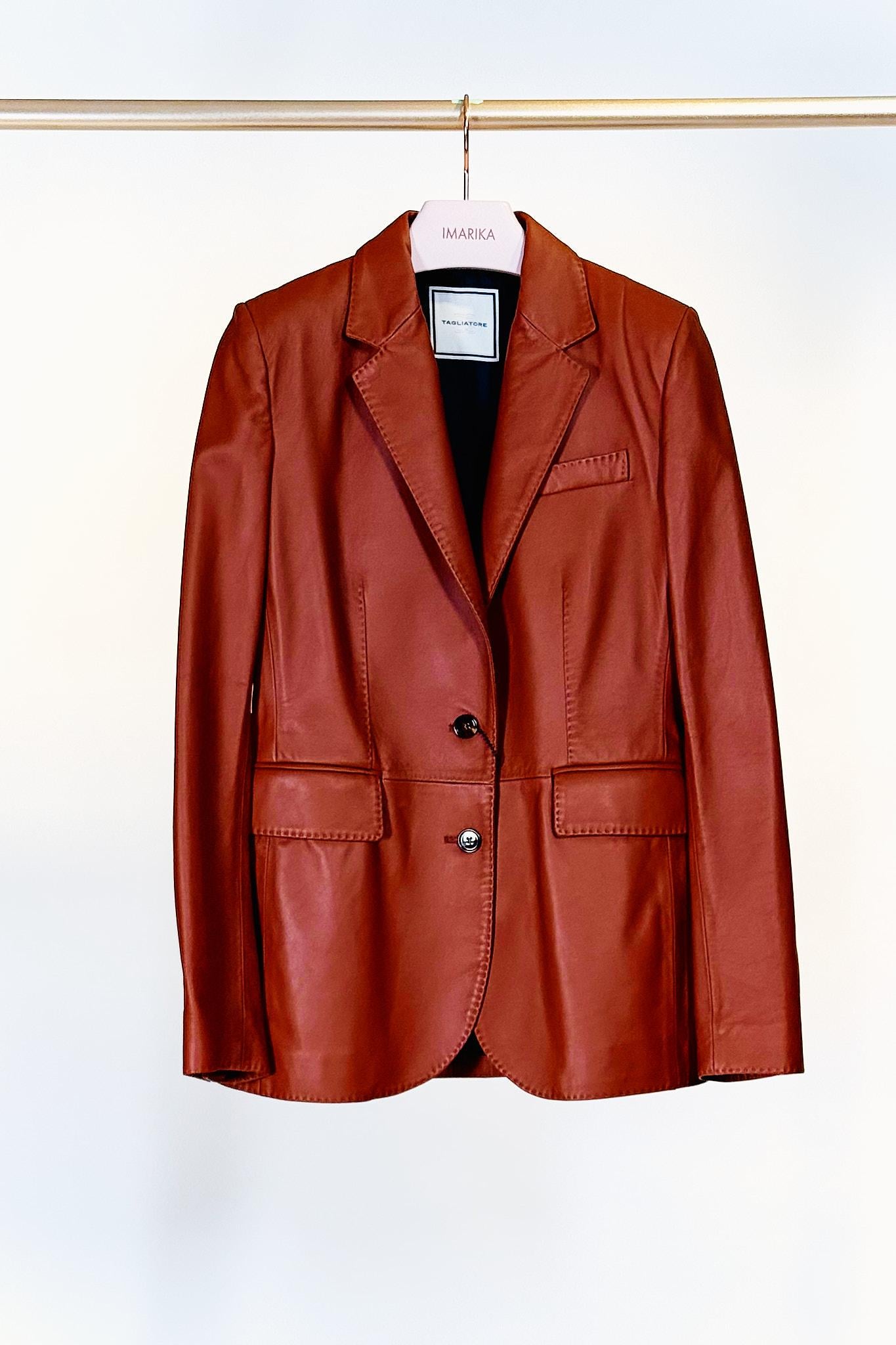 Blazer pelle SOPHIEPELLE MARRONE Tagliatore