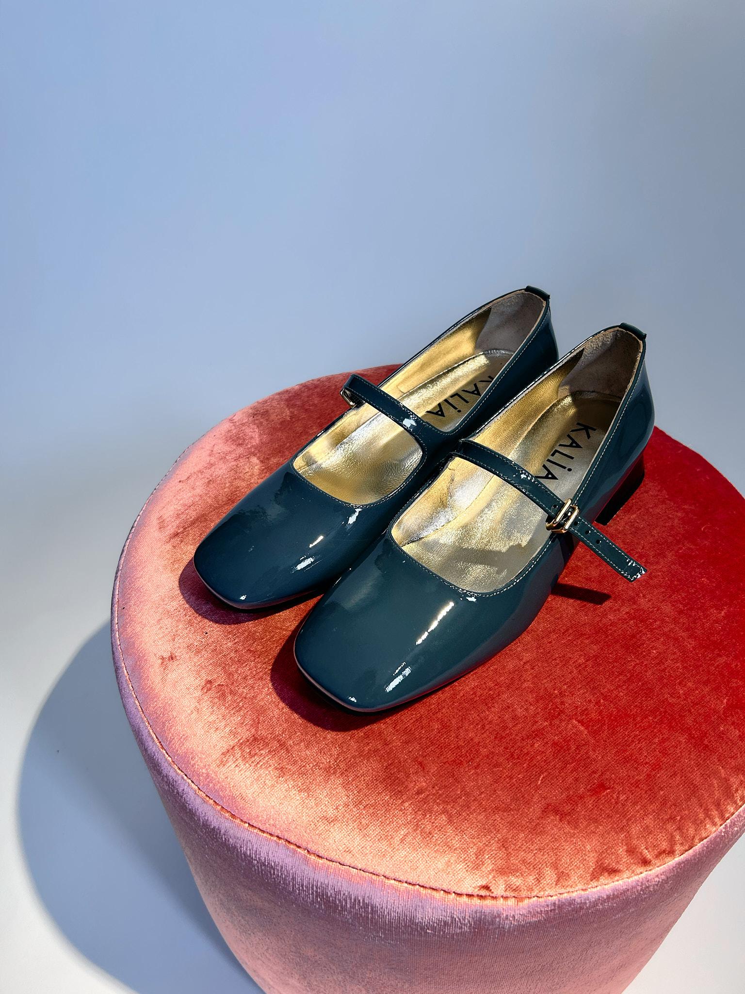 Mary Jane in vernice carta da zucchero E102 10VERNICE BASSA GRIGIO KALIA