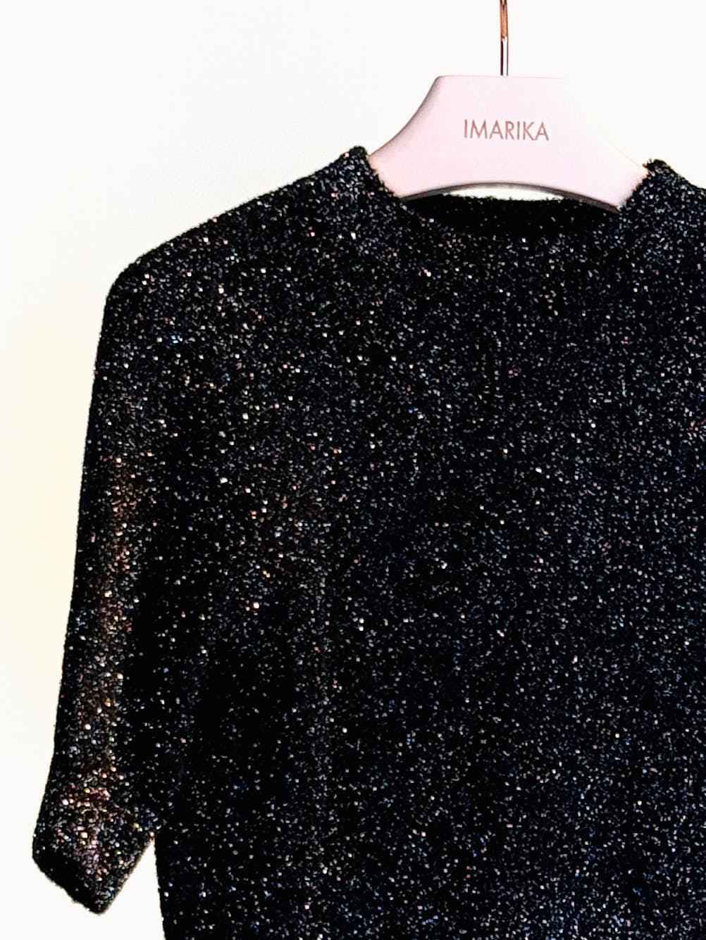 Maglia lurex 82500NERO ODEEH