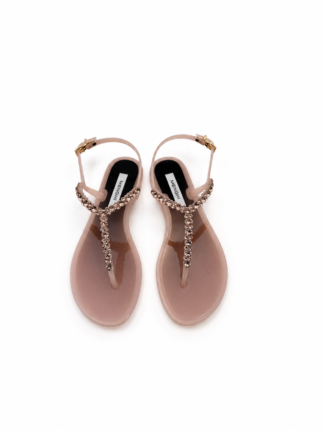 Sandalo in gel con swarovski 
