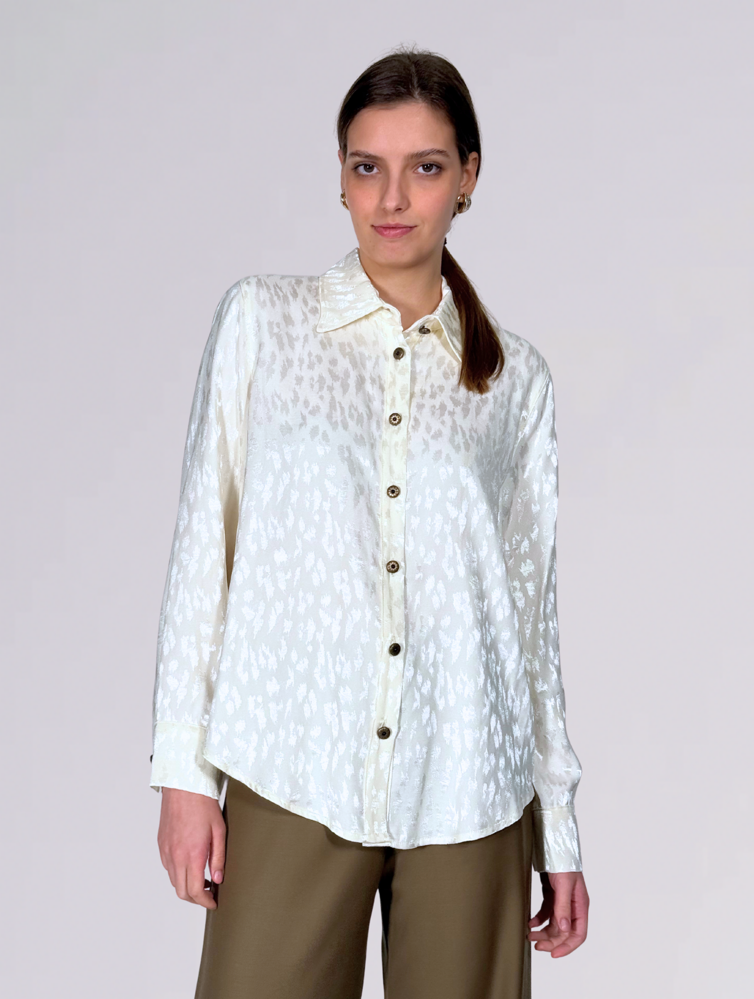 Camicia leopardata EVALEO LATTE shaft