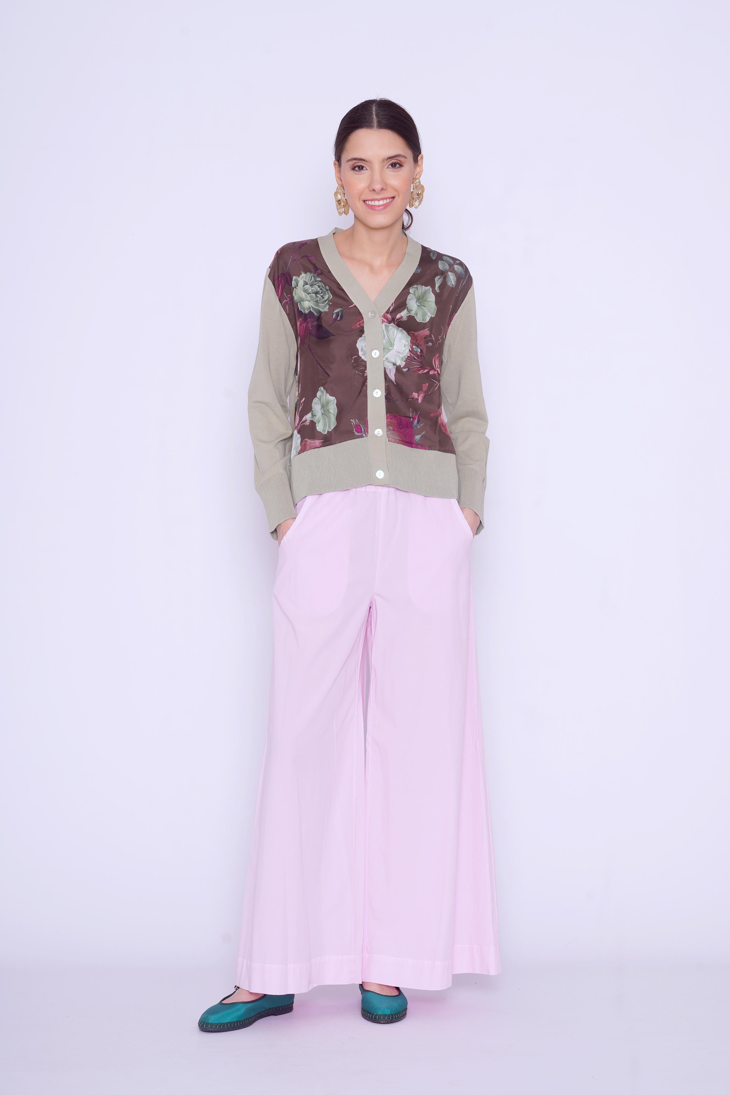 Cardigan con stampa 