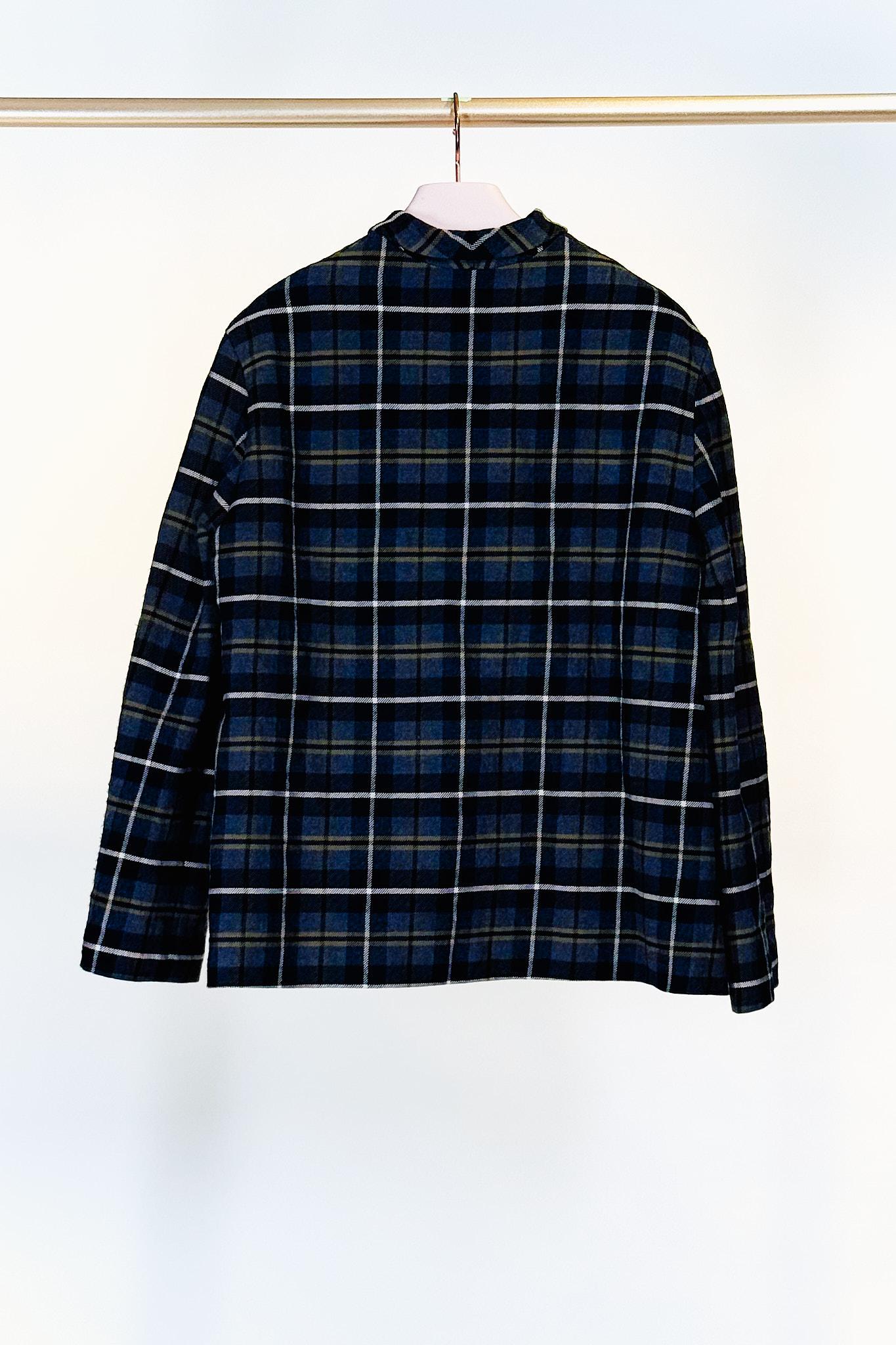 Giacca tartan P981QUADRI NERO Apuntob