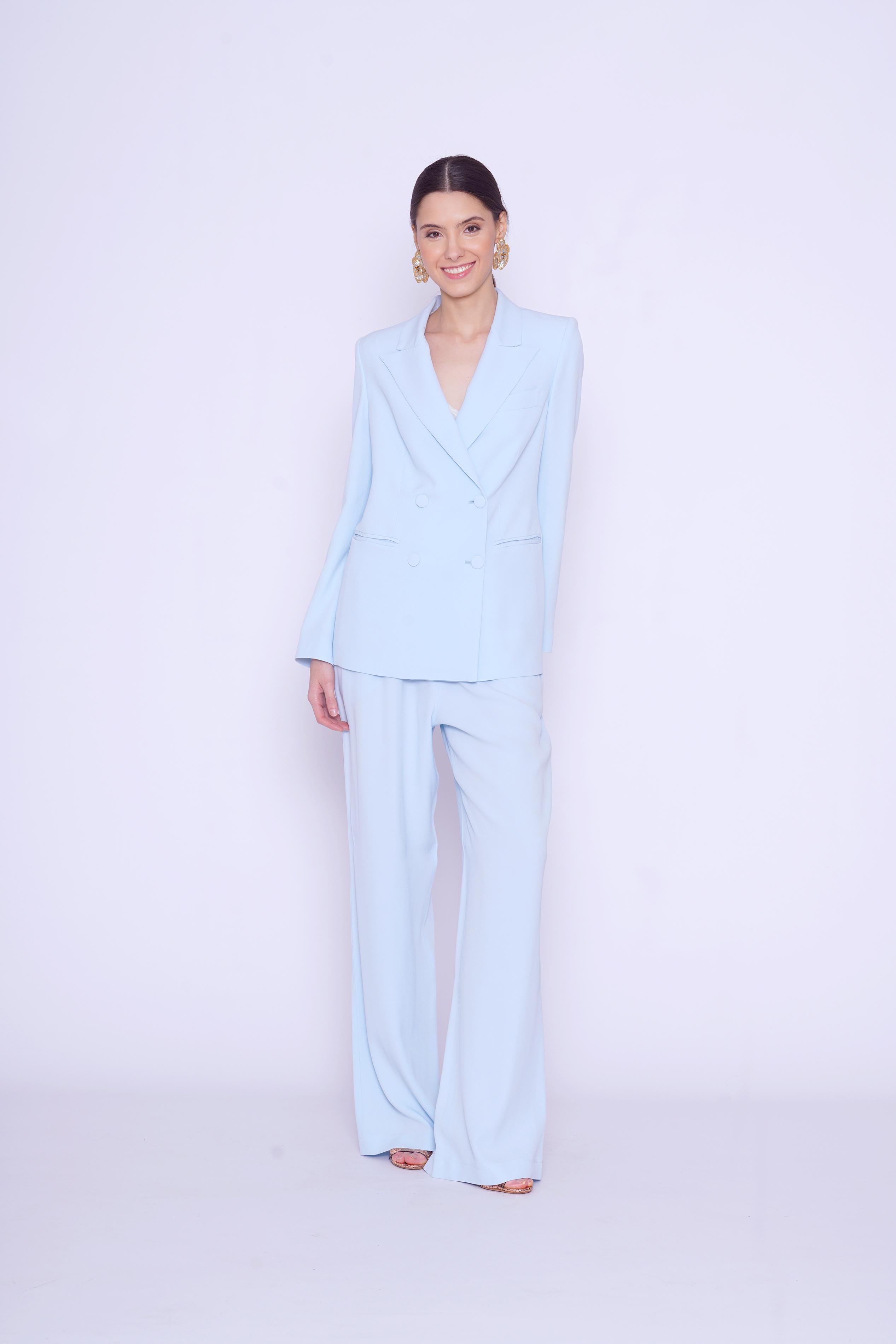 Pantalone Sartoriale Azzurro 