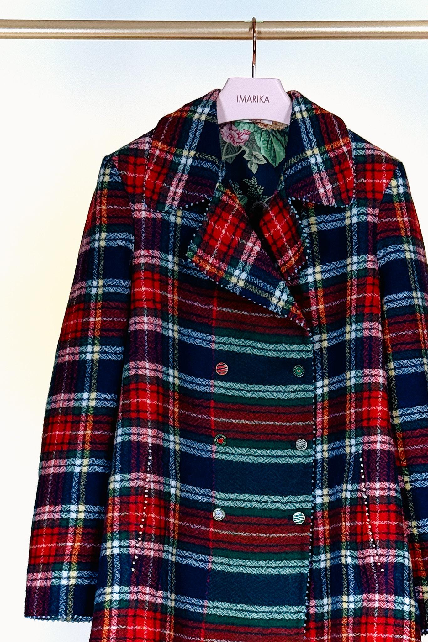 Cappotto tartan ST WPJ LDJ03WOOL WOVEN PERO