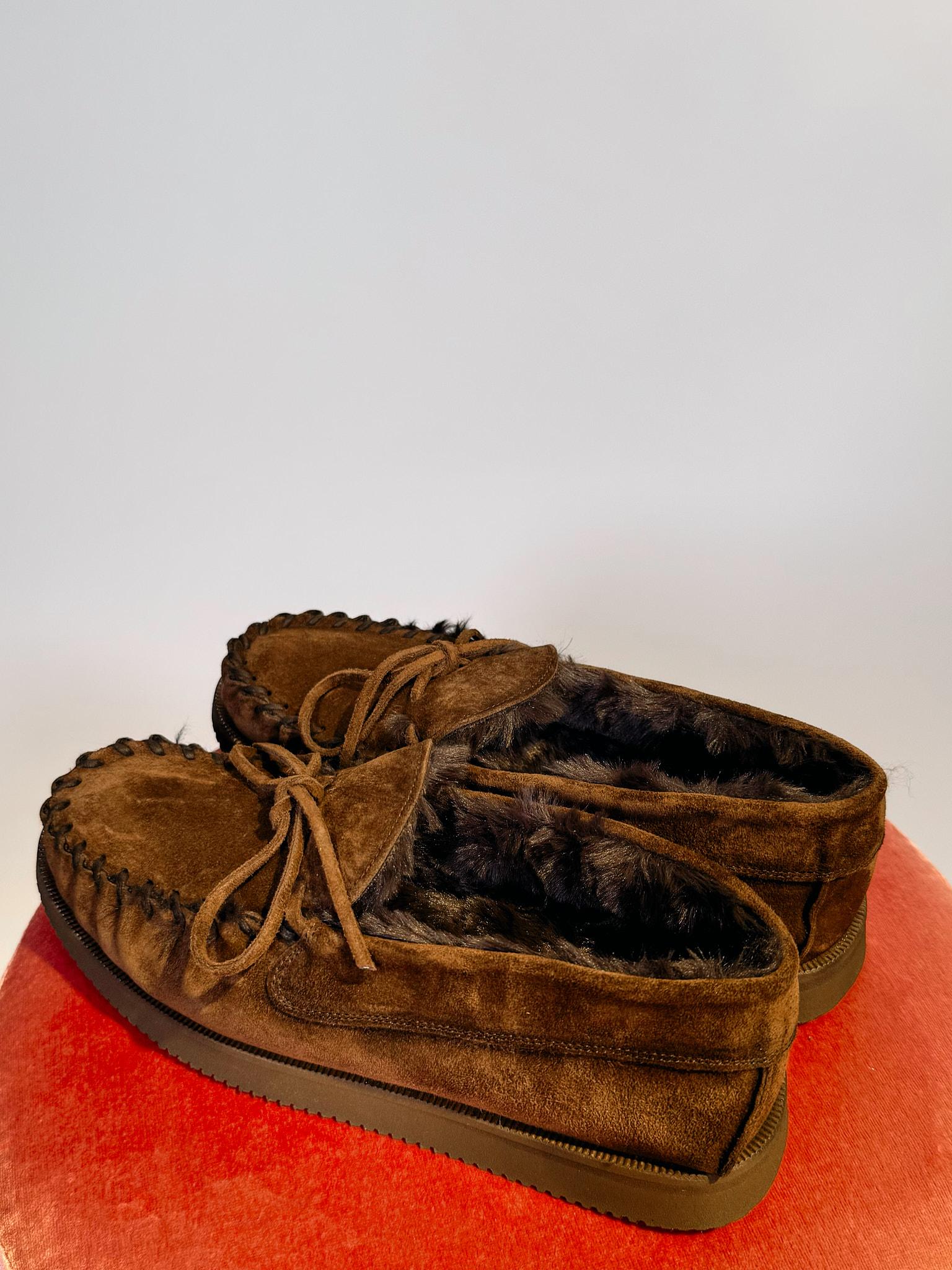 Mocassino teddy in suede marrone 68640TEDDY MARRONE Alexander Hotto