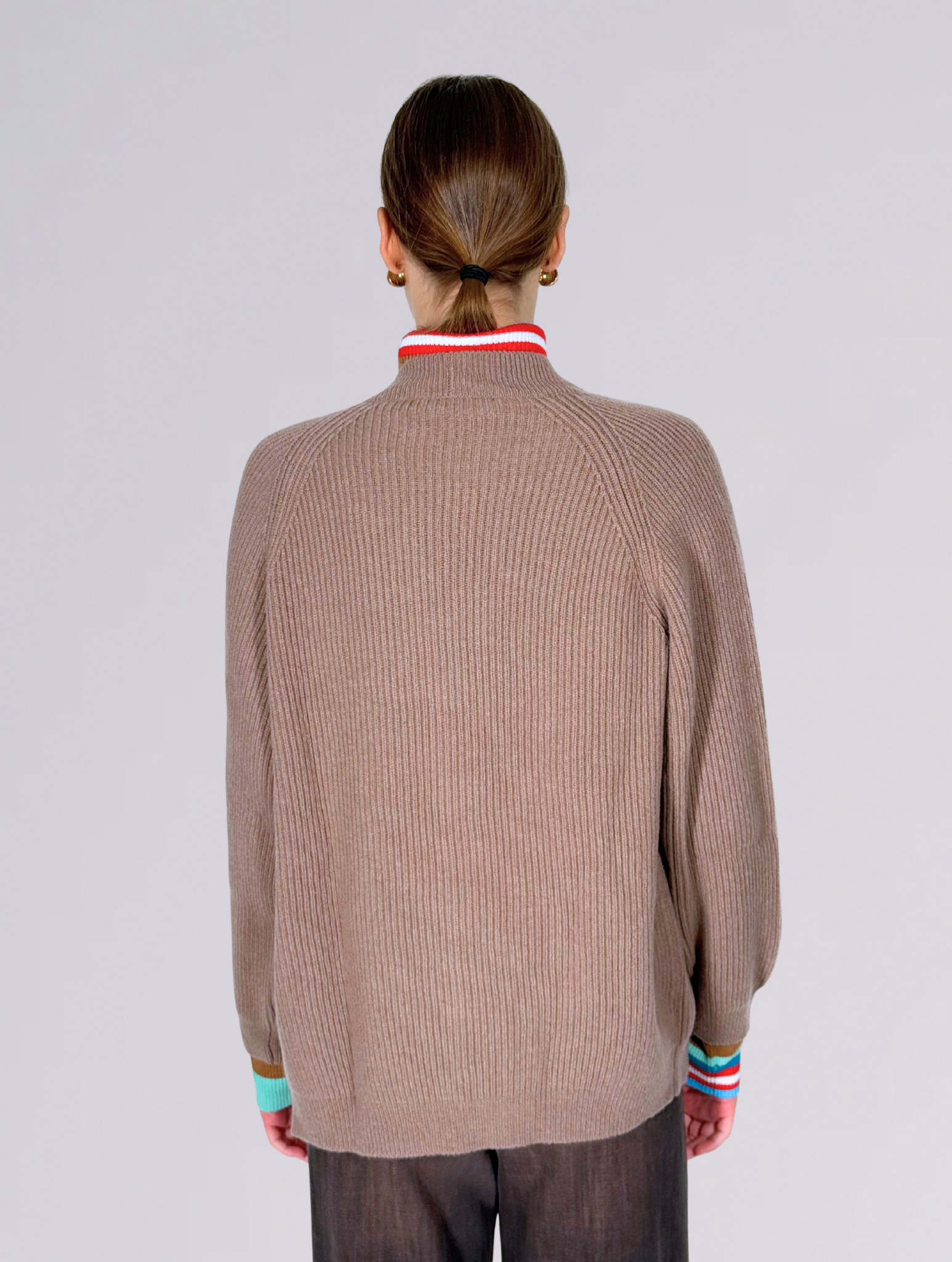 Cardigan cashmere 2620CARDIGAN MARRONE KALIA