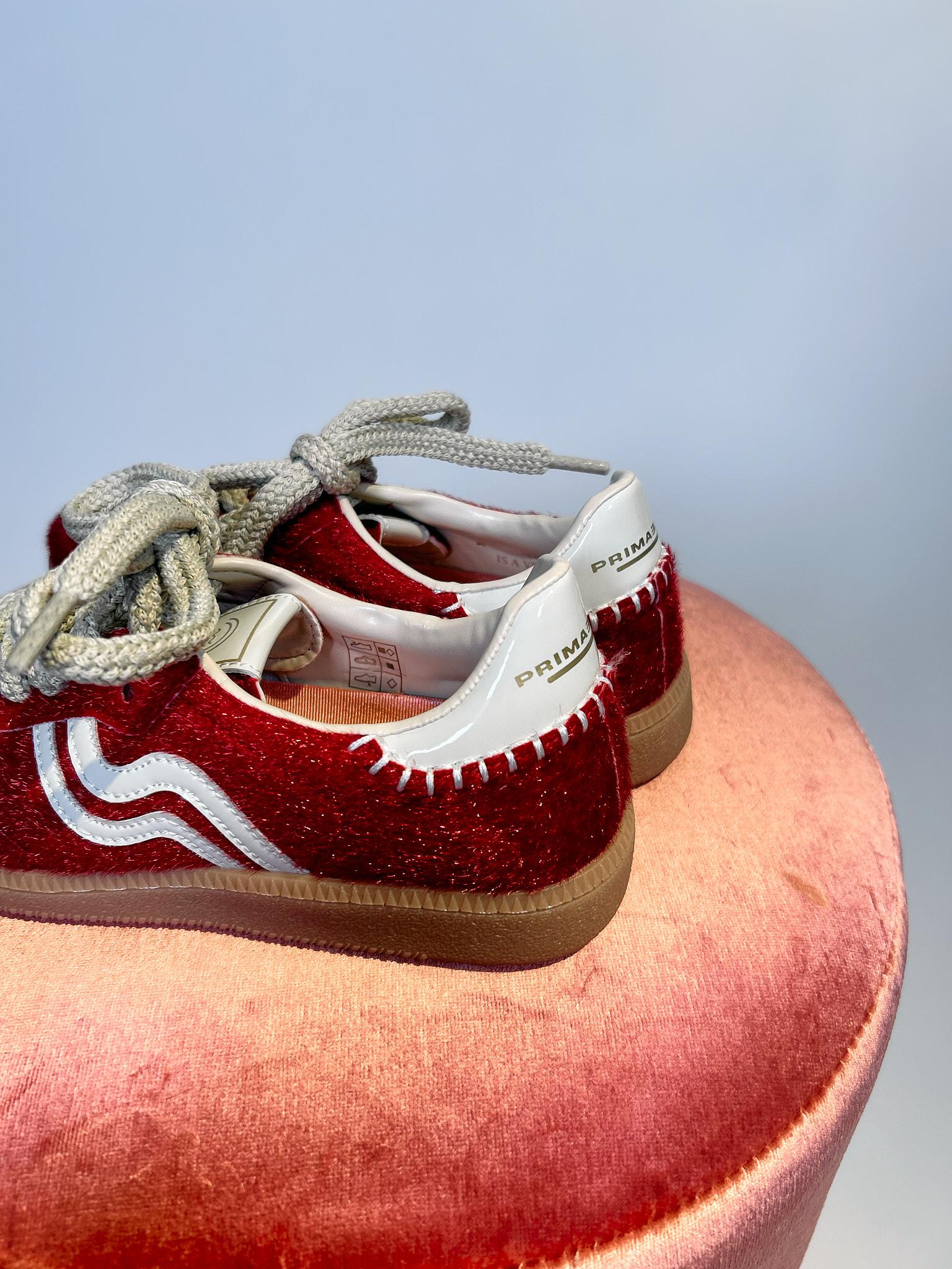 Sneaker rosse in cavallino 50563ROSSO PRIMABASE