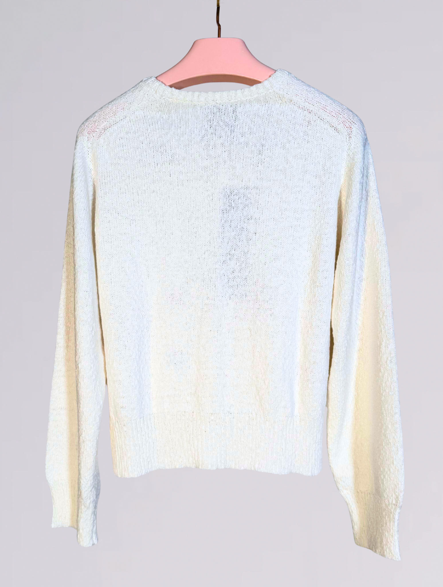 Cardigan bianco con ricami 