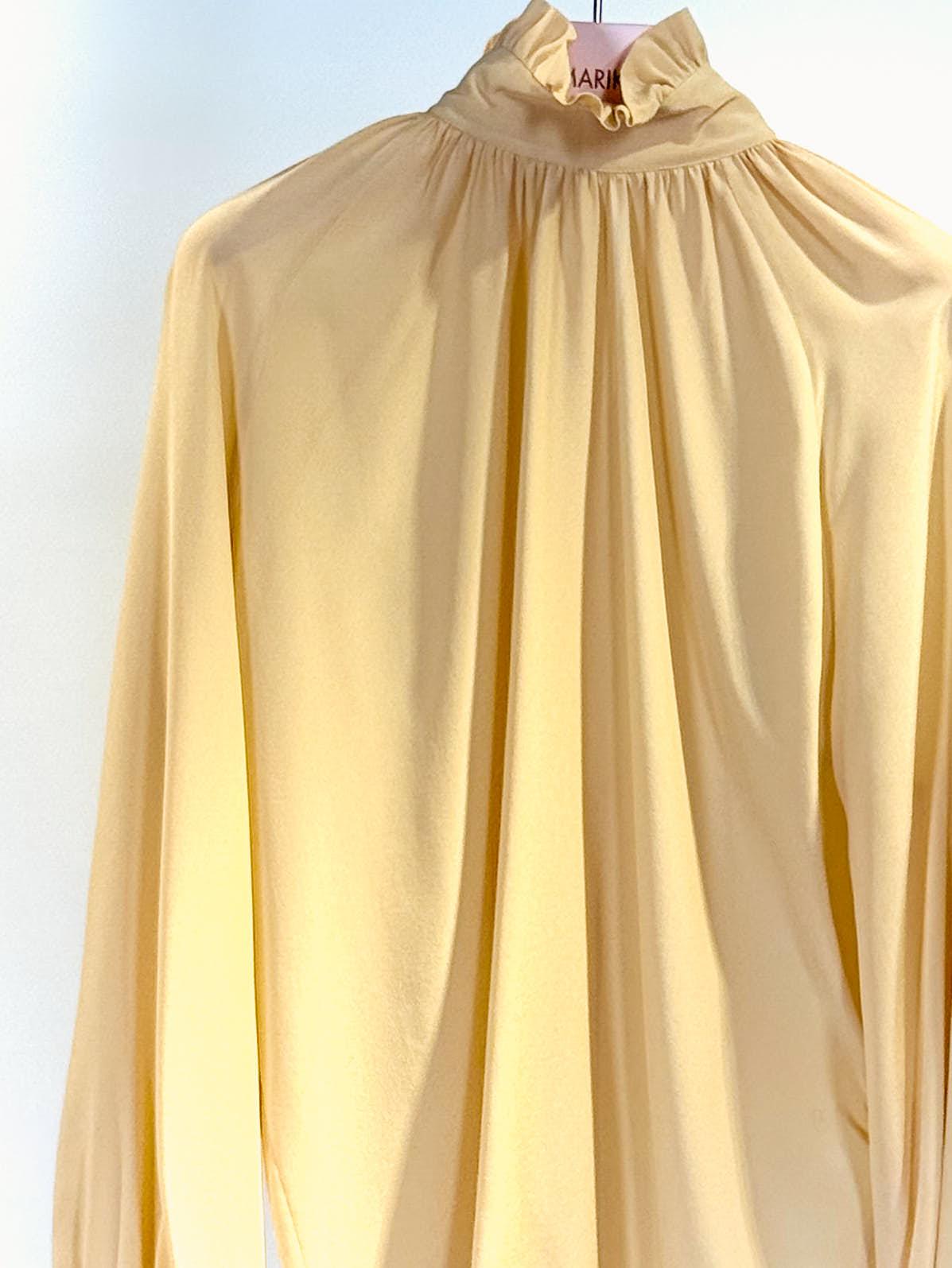 Camicia collo rouches VITTORIAGIALLA QUELLEDUE