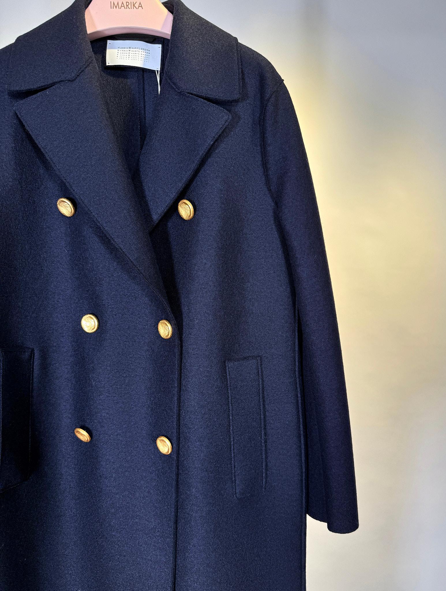 Cappotto doppiopetto AC1278BLU Harris Wharf London