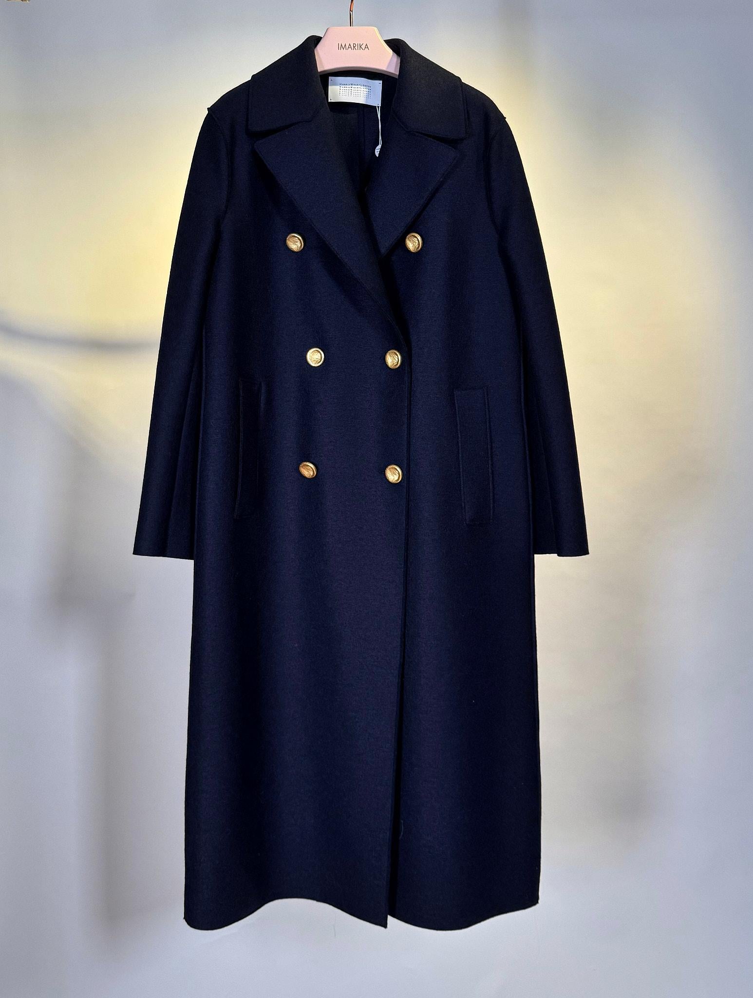 Cappotto doppiopetto AC1278BLU Harris Wharf London