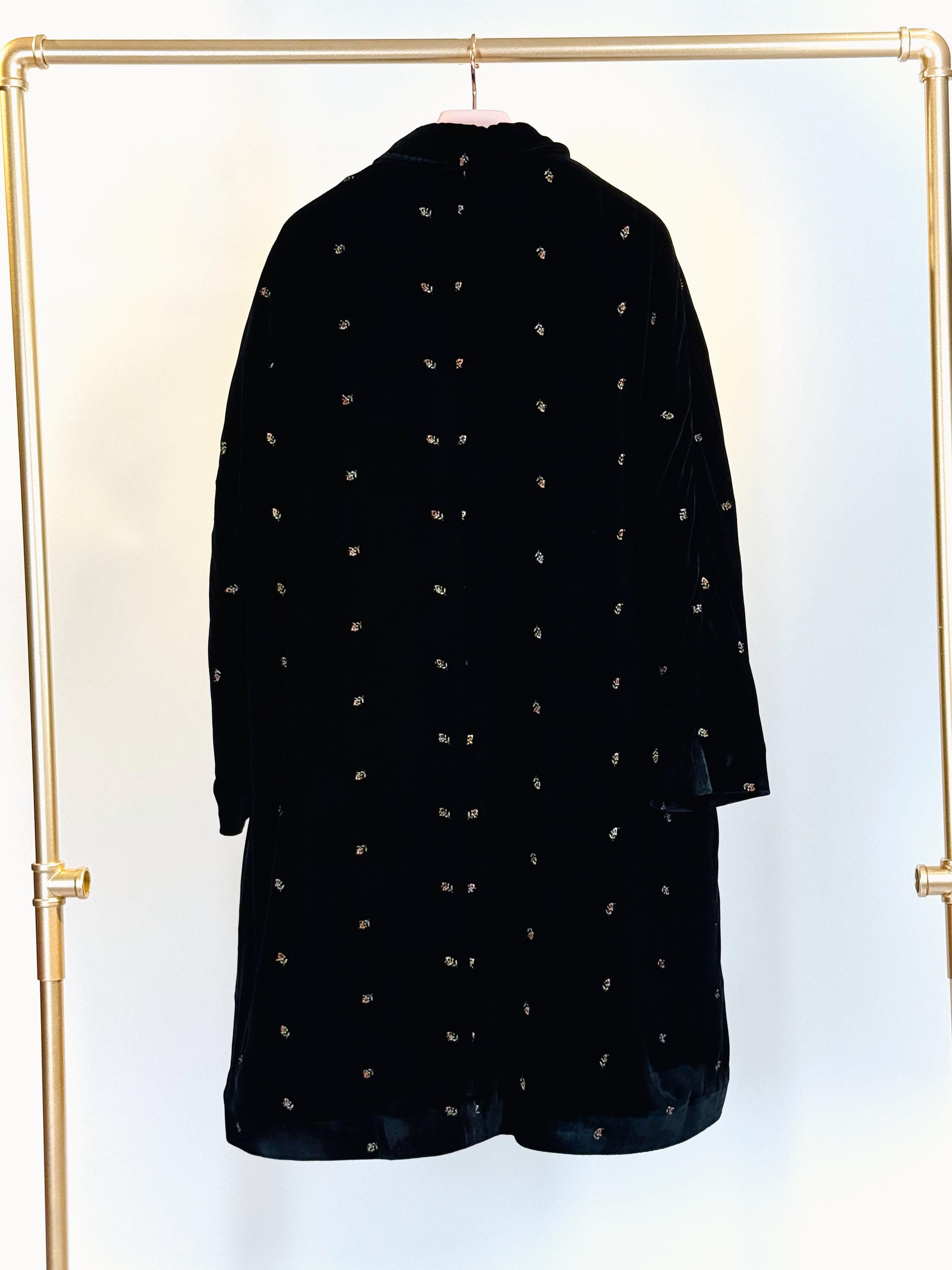 Cappotto in velluto JACKIEL021DNOIR MININA