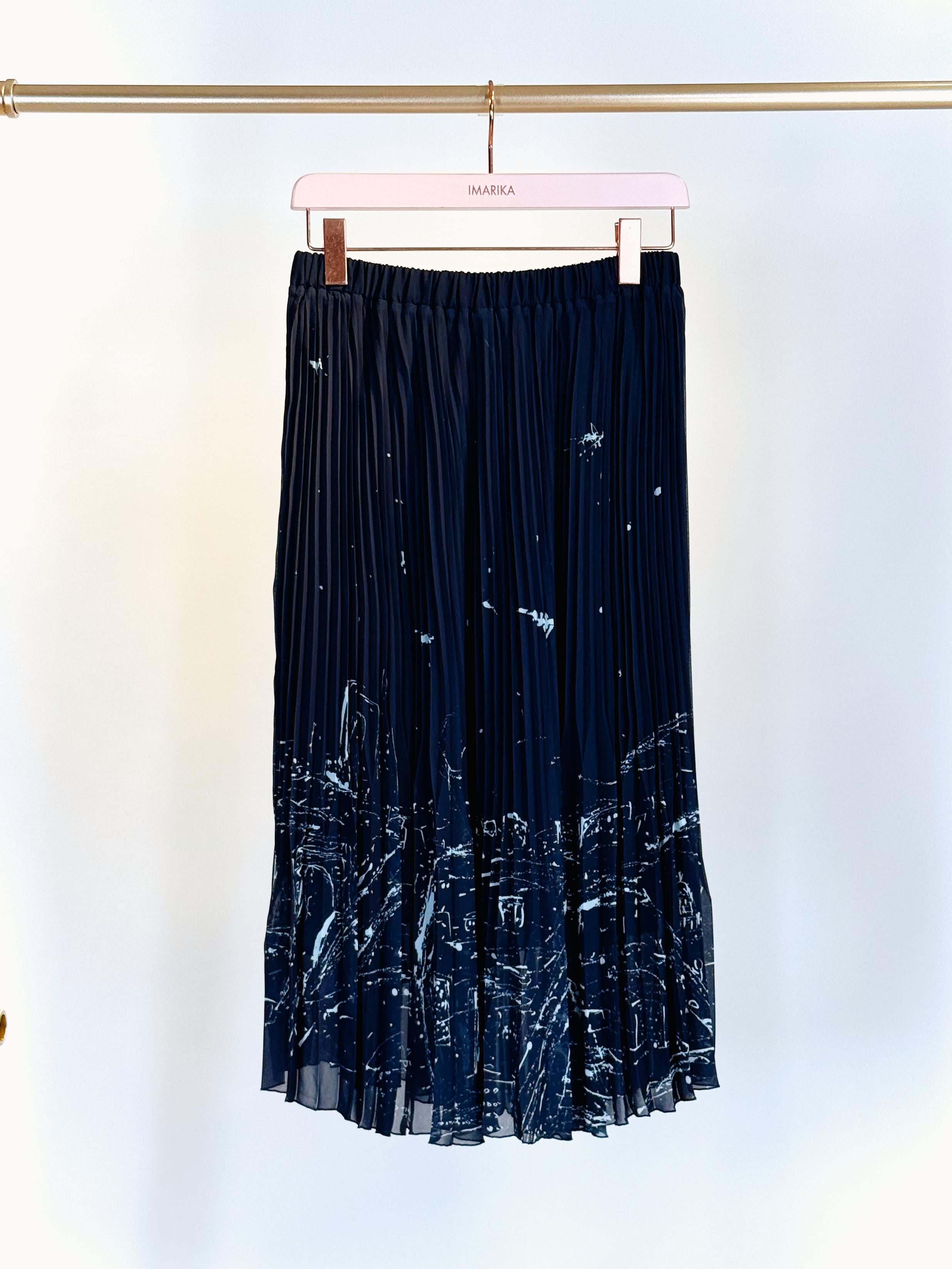 Gonna plissettata TJ01HORIZON BLU Yoshi Kondo