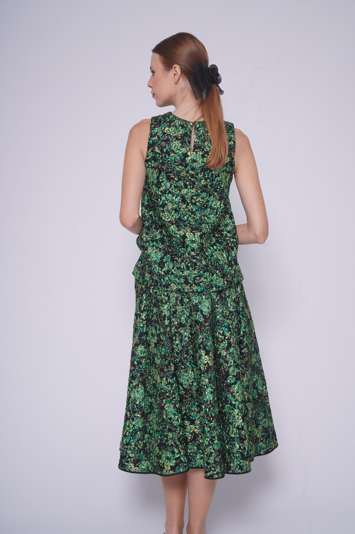 Top lurex 22352PEACOCK VERDE ODEEH