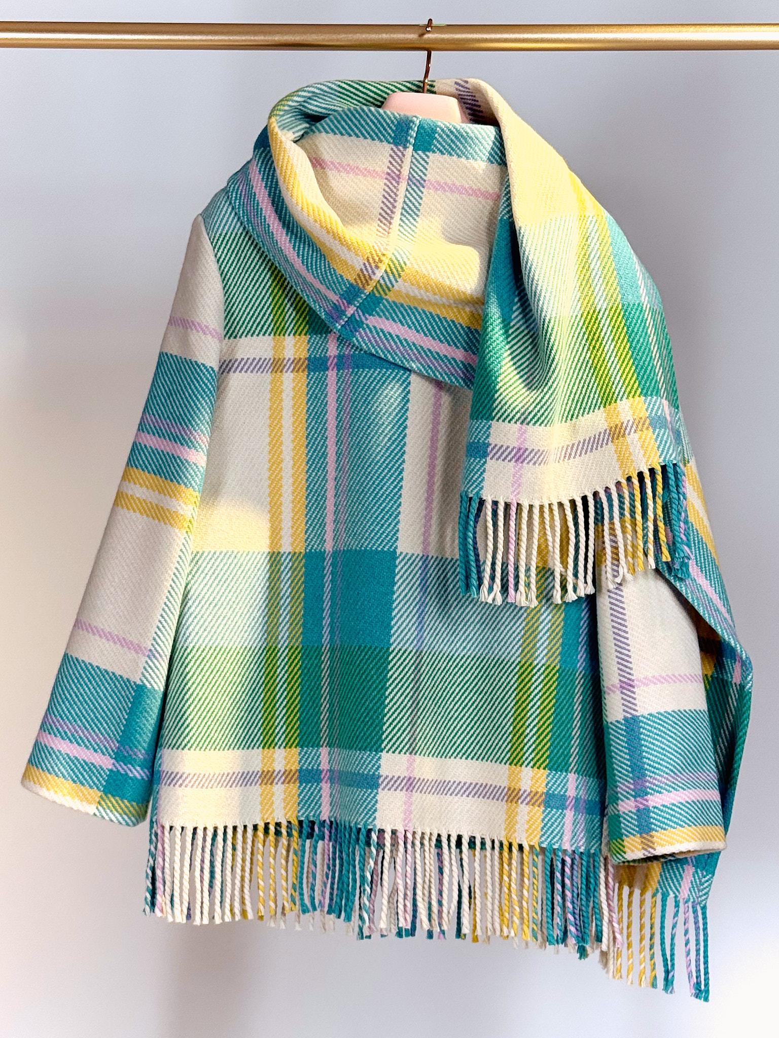 Giacca corta di lana COA019ACHECK MULTI MIRA MIKATI