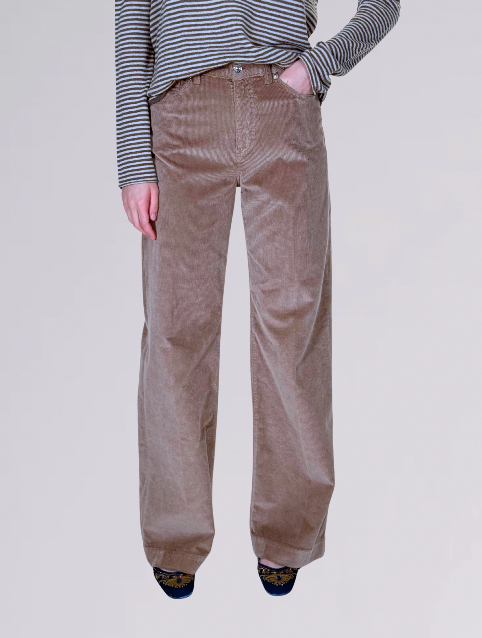 Pantalone palazzo ENNAPALAZZO CAMEL NIne In The Morning