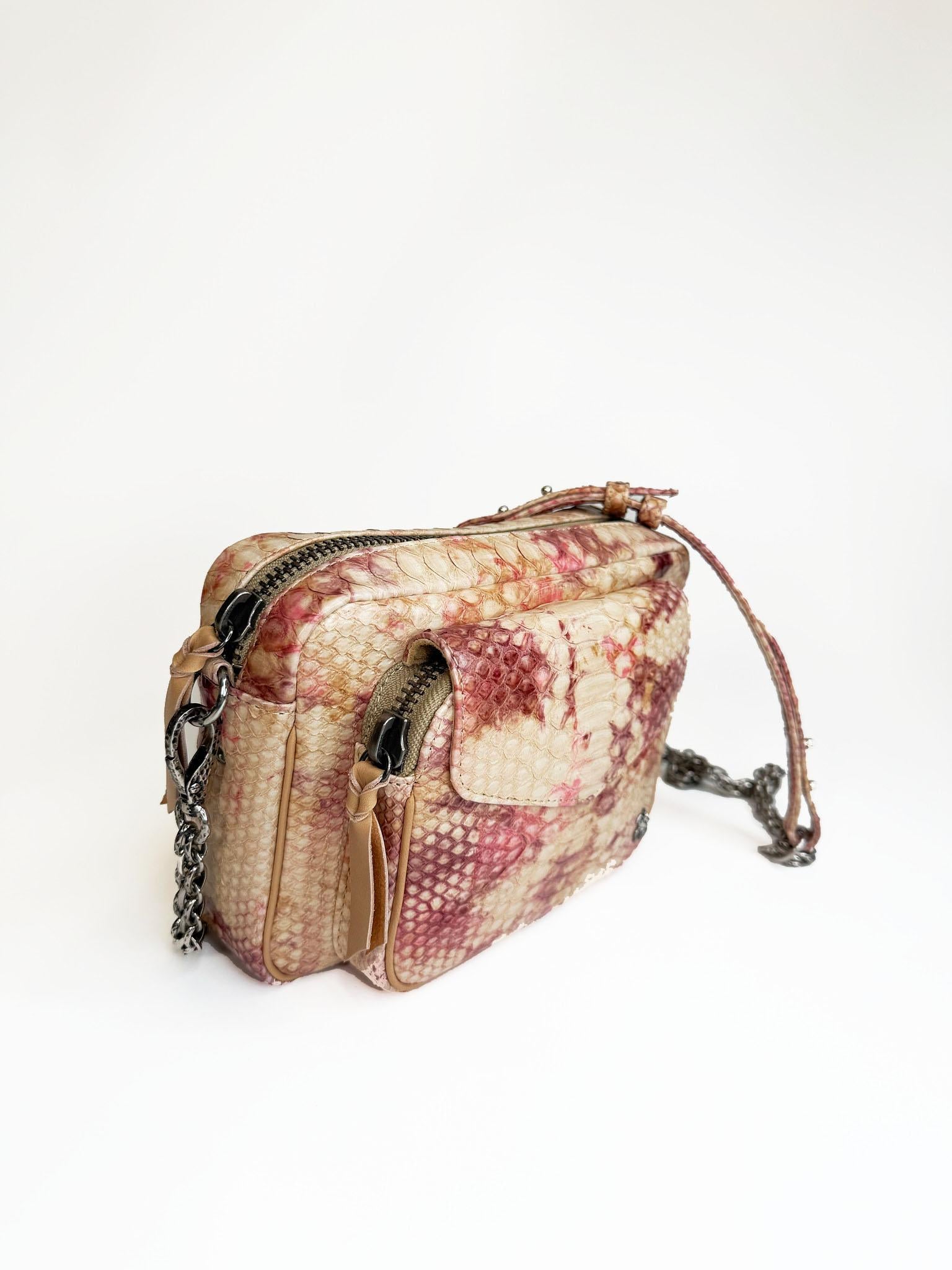 Borsa in pitone CHARLYAMPHORA ROSA CLARIS VIROT