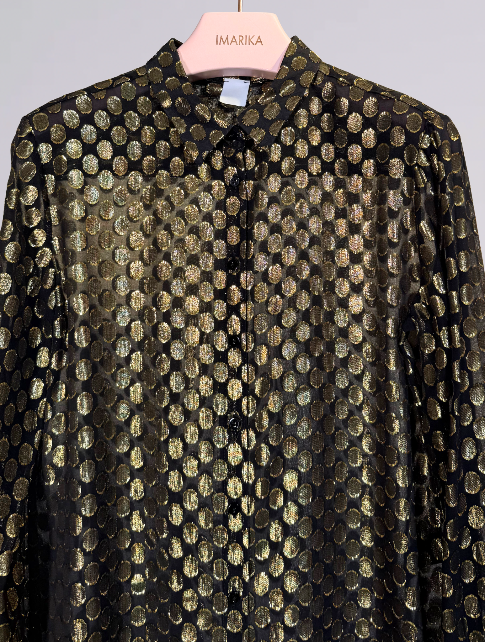 Camicia nera lurex 
