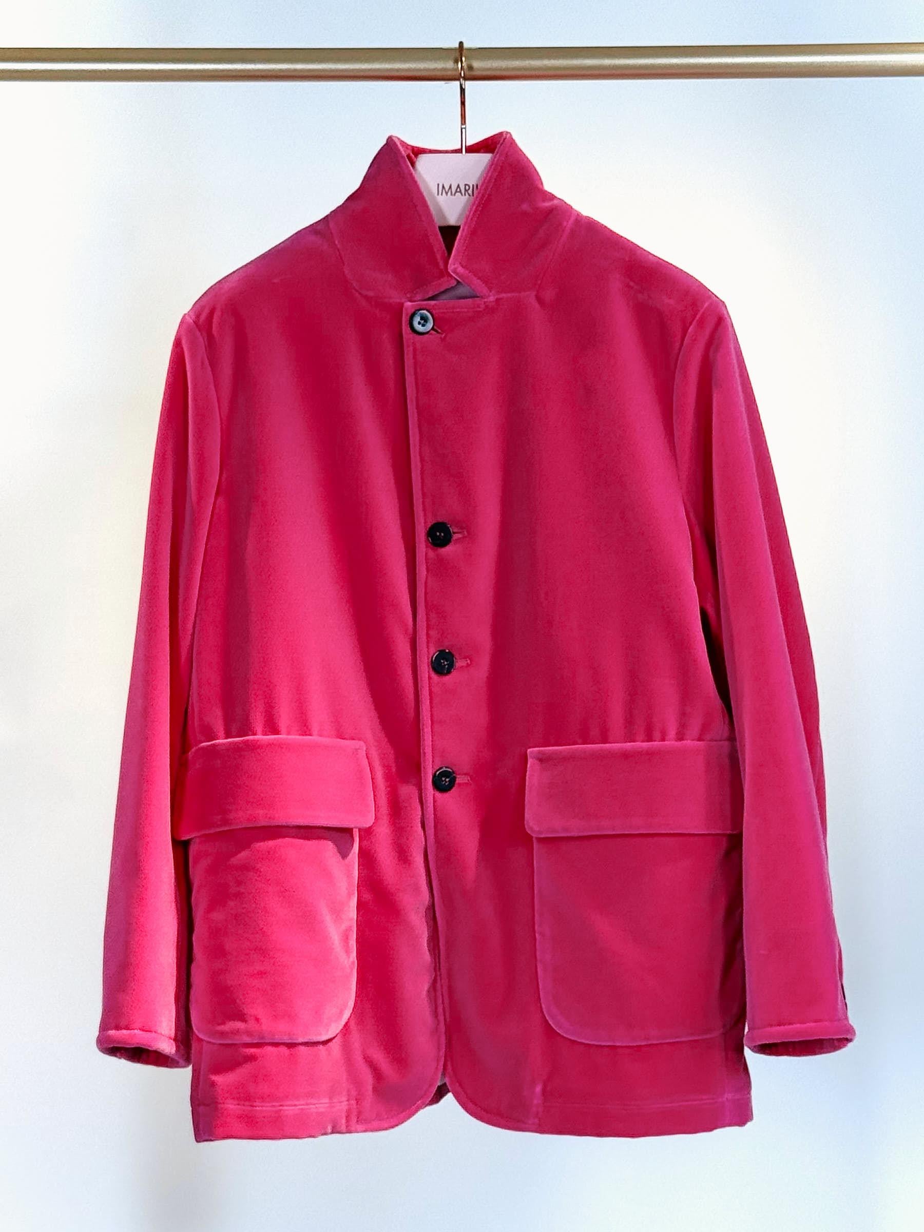 Giaccone velluto WJCD_JUDEVELVET FUCSIA MININA