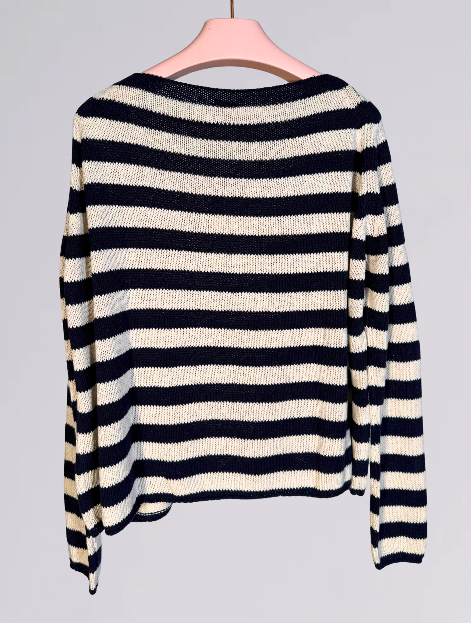 MAGLIA A RIGHE BLU 
