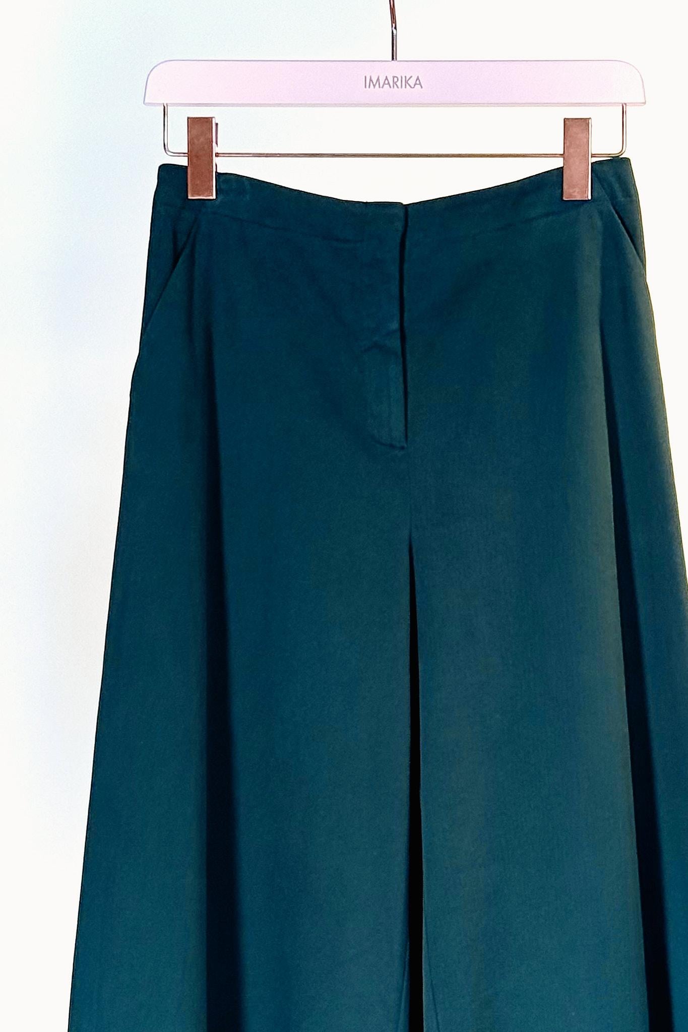 Pantalone largo P475BOTTIGLIA VERDE BARBARA TANI