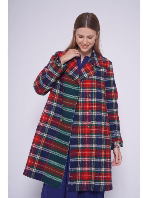 Cappotto tartan ST WPJ LDJ03WOOL WOVEN PERO