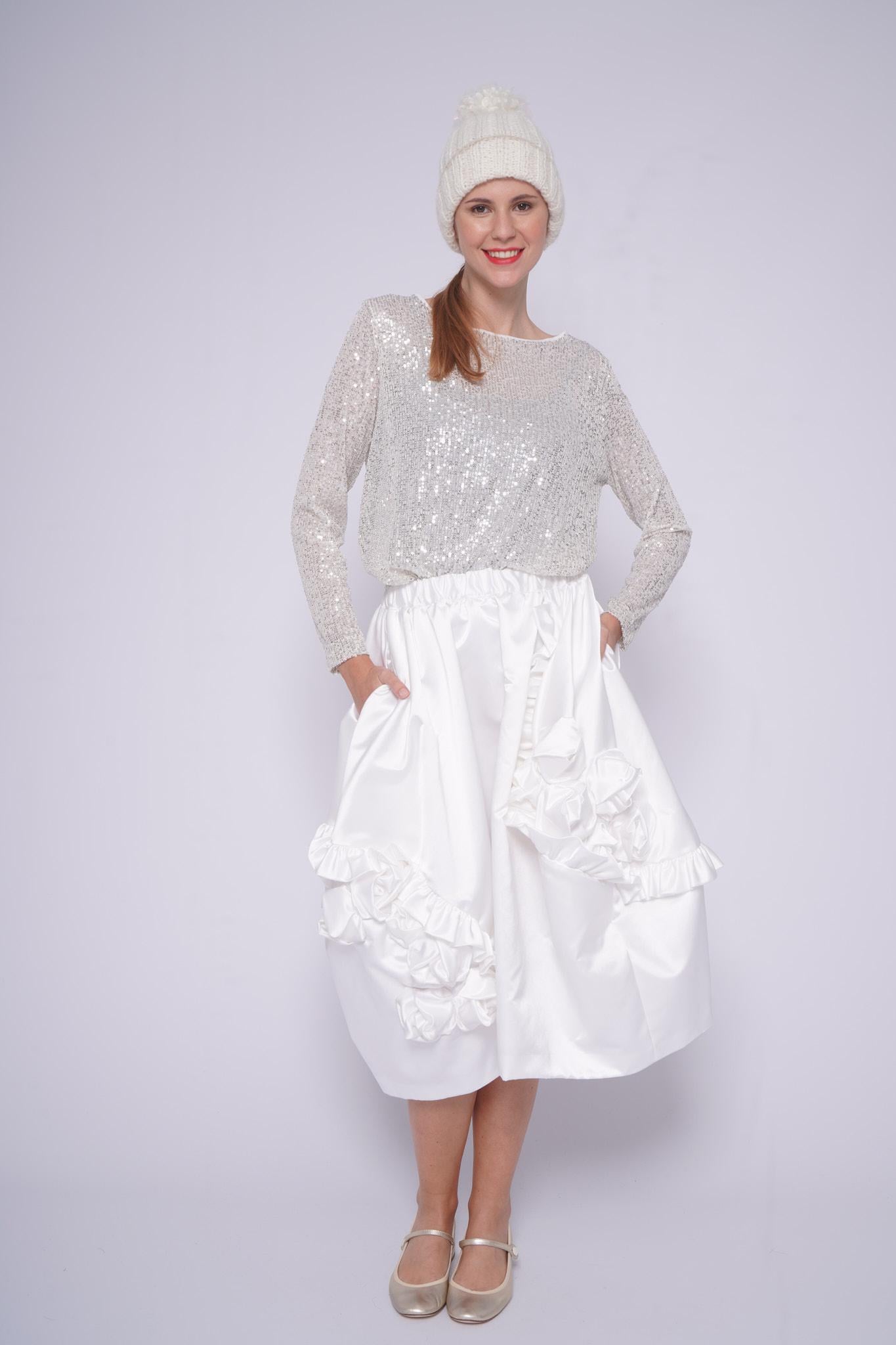 Top paillettes BARCA SVASATAARGENTO shirt c-zero