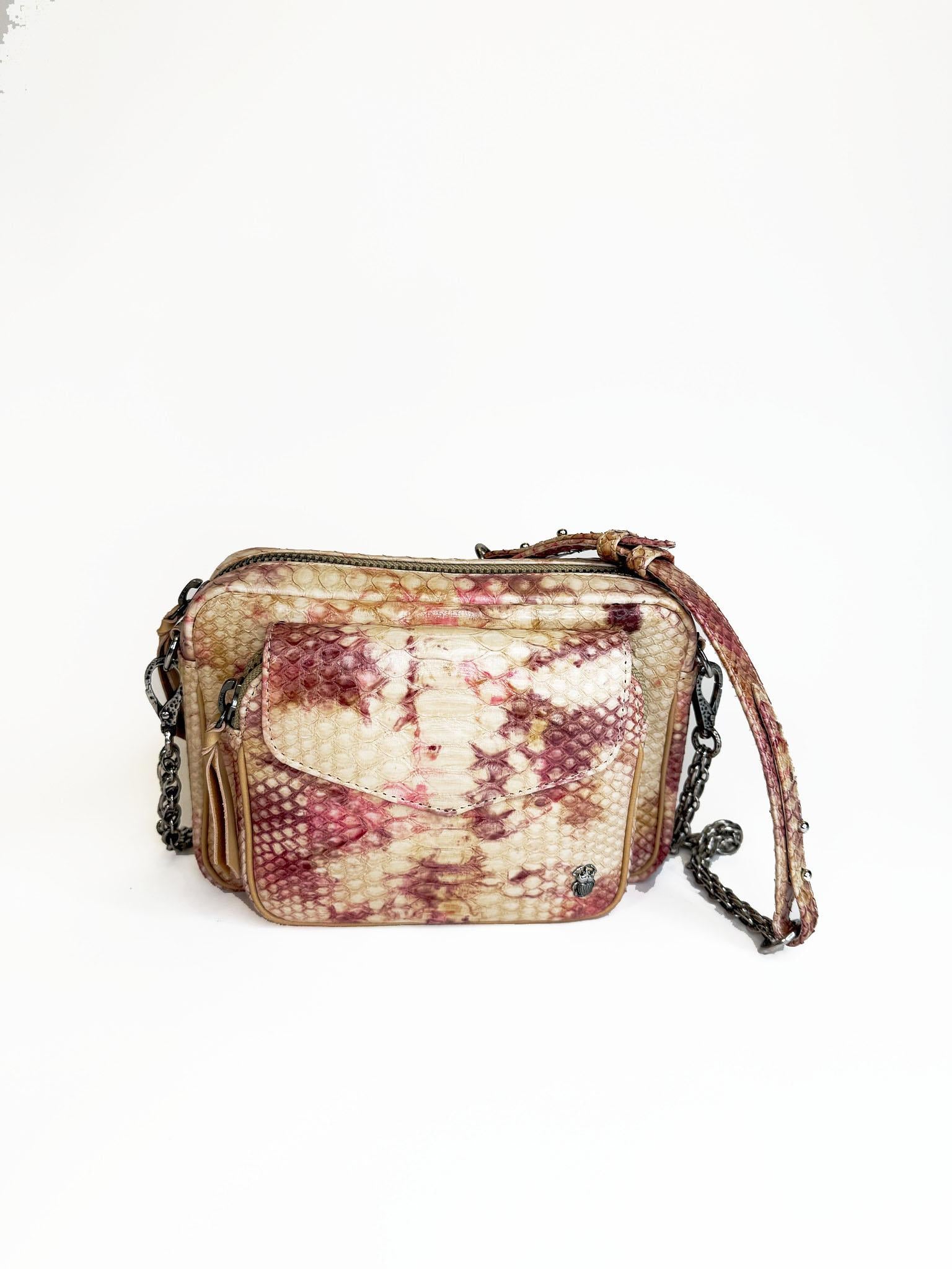 Borsa in pitone CHARLYAMPHORA ROSA CLARIS VIROT