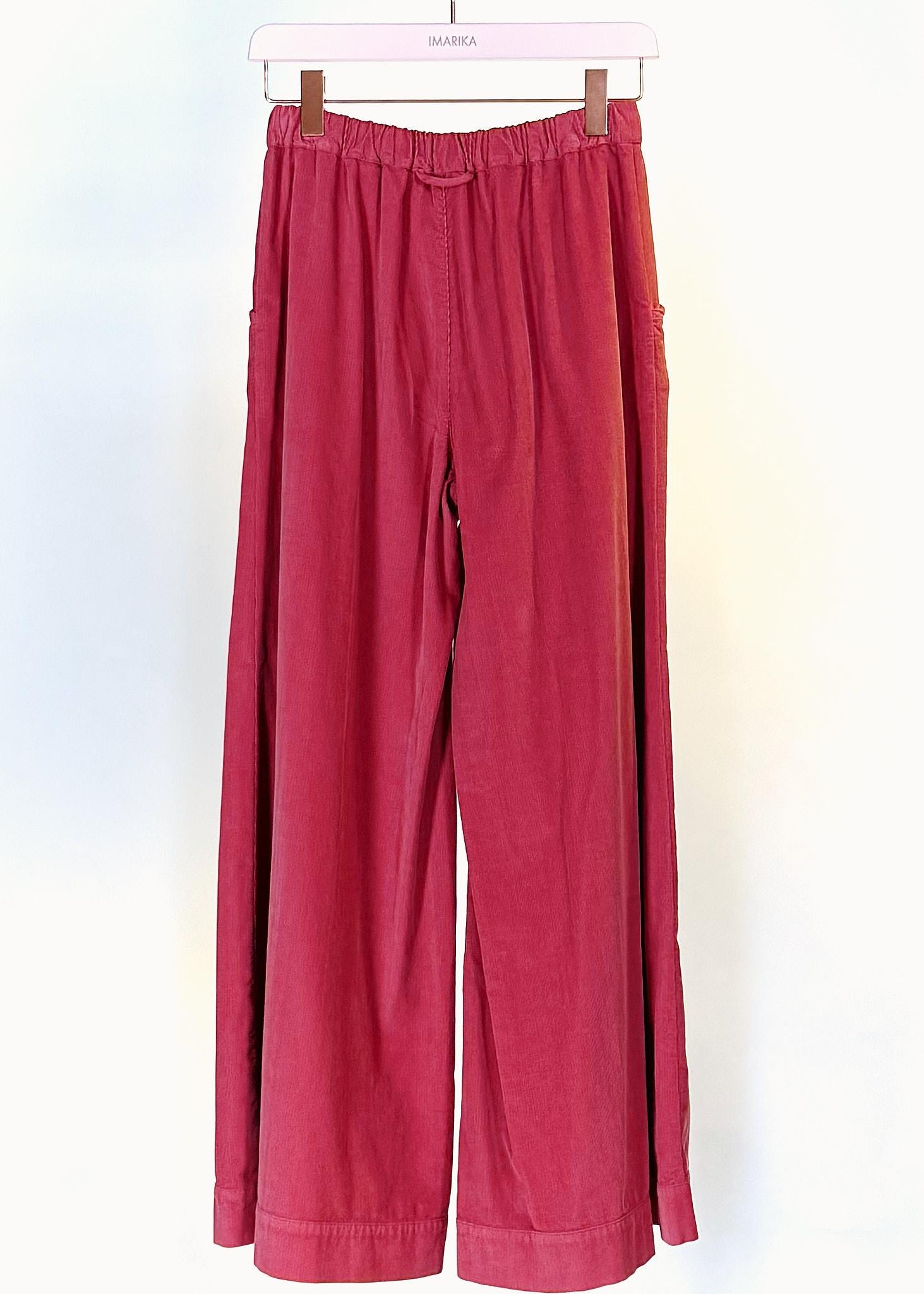 Pantalone largo P457BUBBLE LAMPONE BARBARA TANI